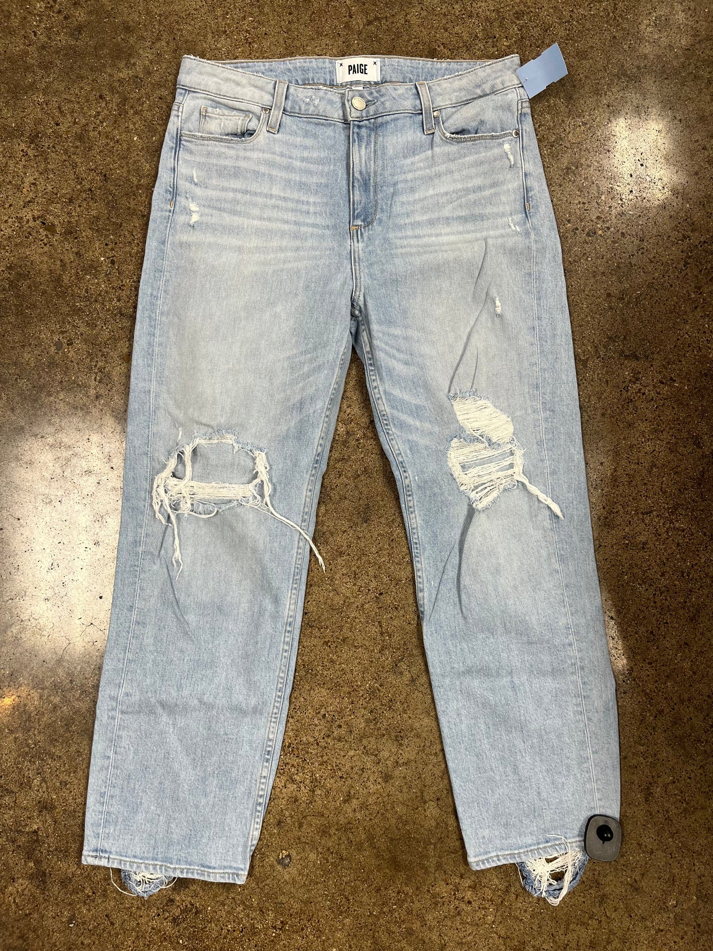 Jeans Boyfriend By Paige In Blue Denim, Size:6