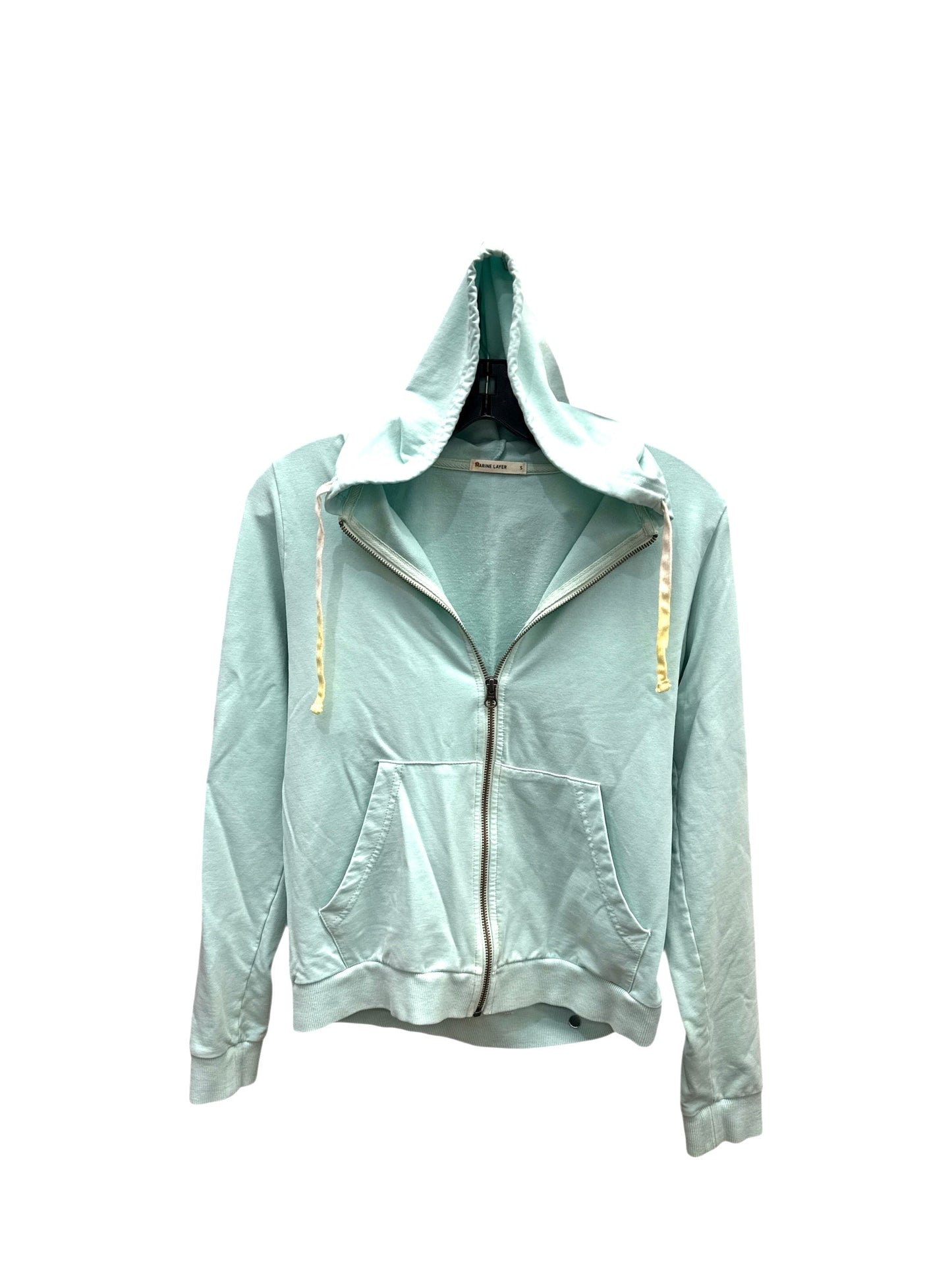 ATHLETIC TOP LS HOODIE by MARINE LAYER In AQUA, Size: S