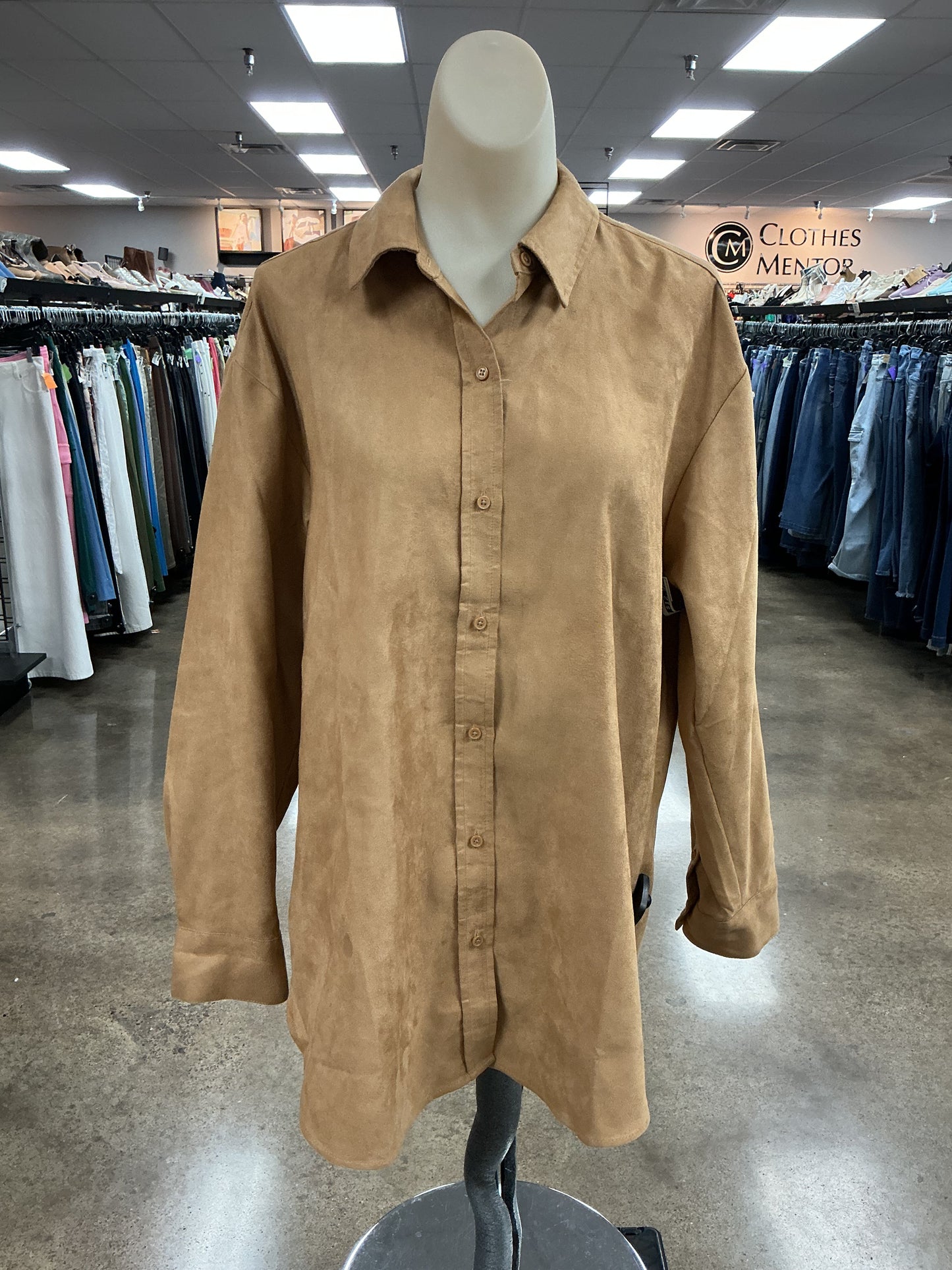 Top Ls By Banana Republic In Tan, Size:M