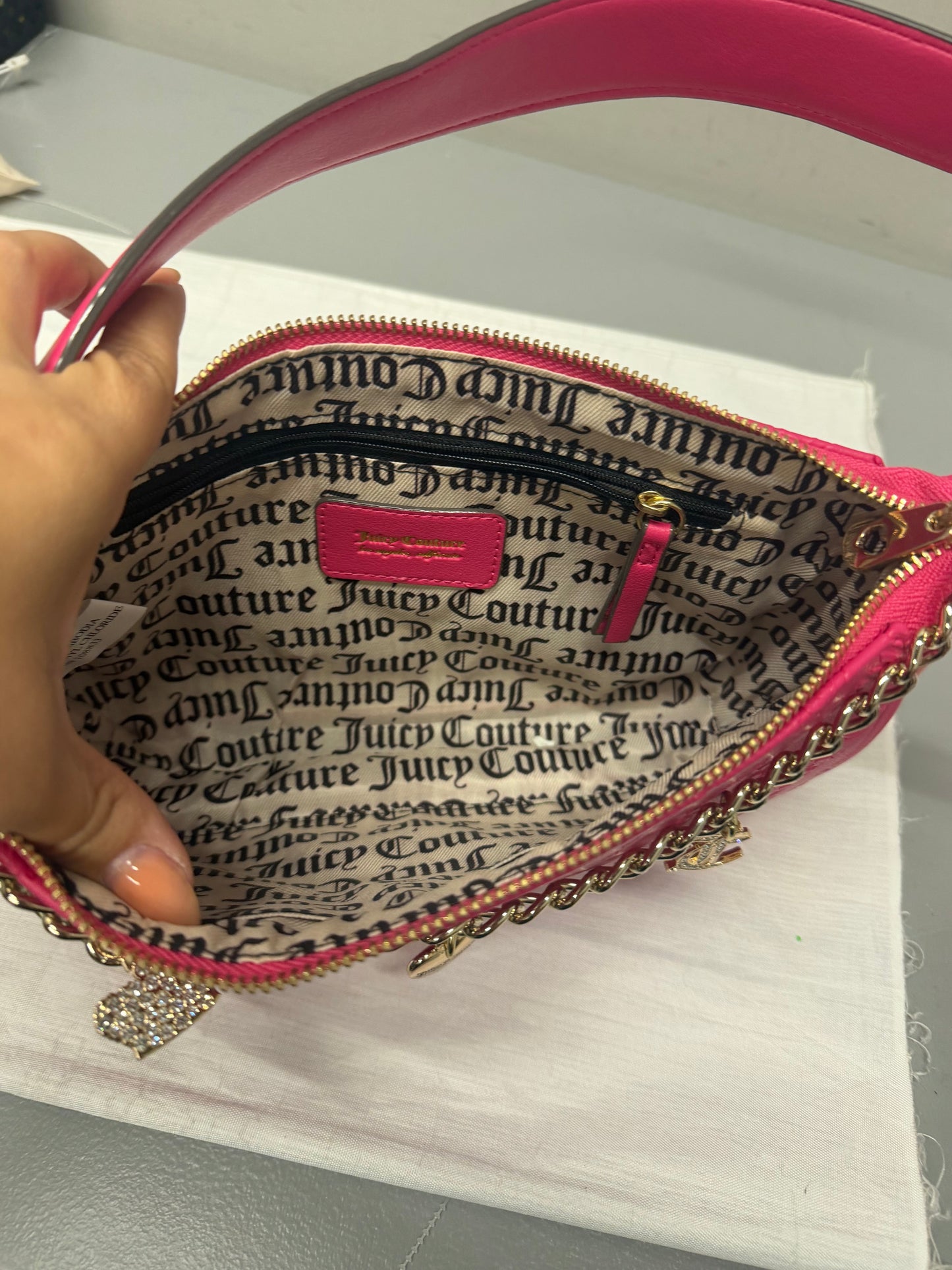 Handbag By Juicy Couture In Pink, Size:Medium