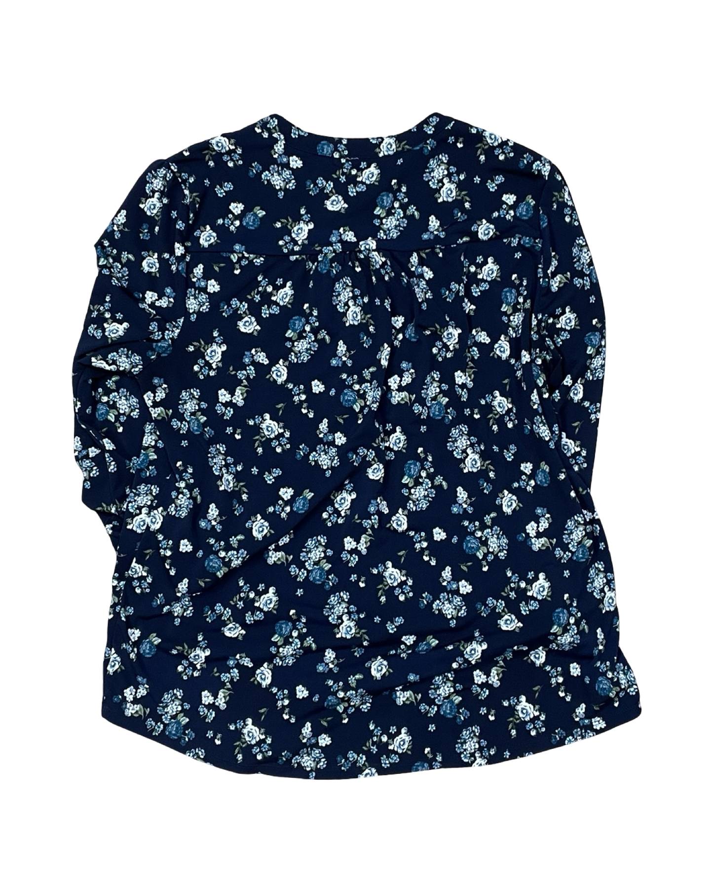 Top 3/4 Sleeve By Wonderly In Navy, Size:M