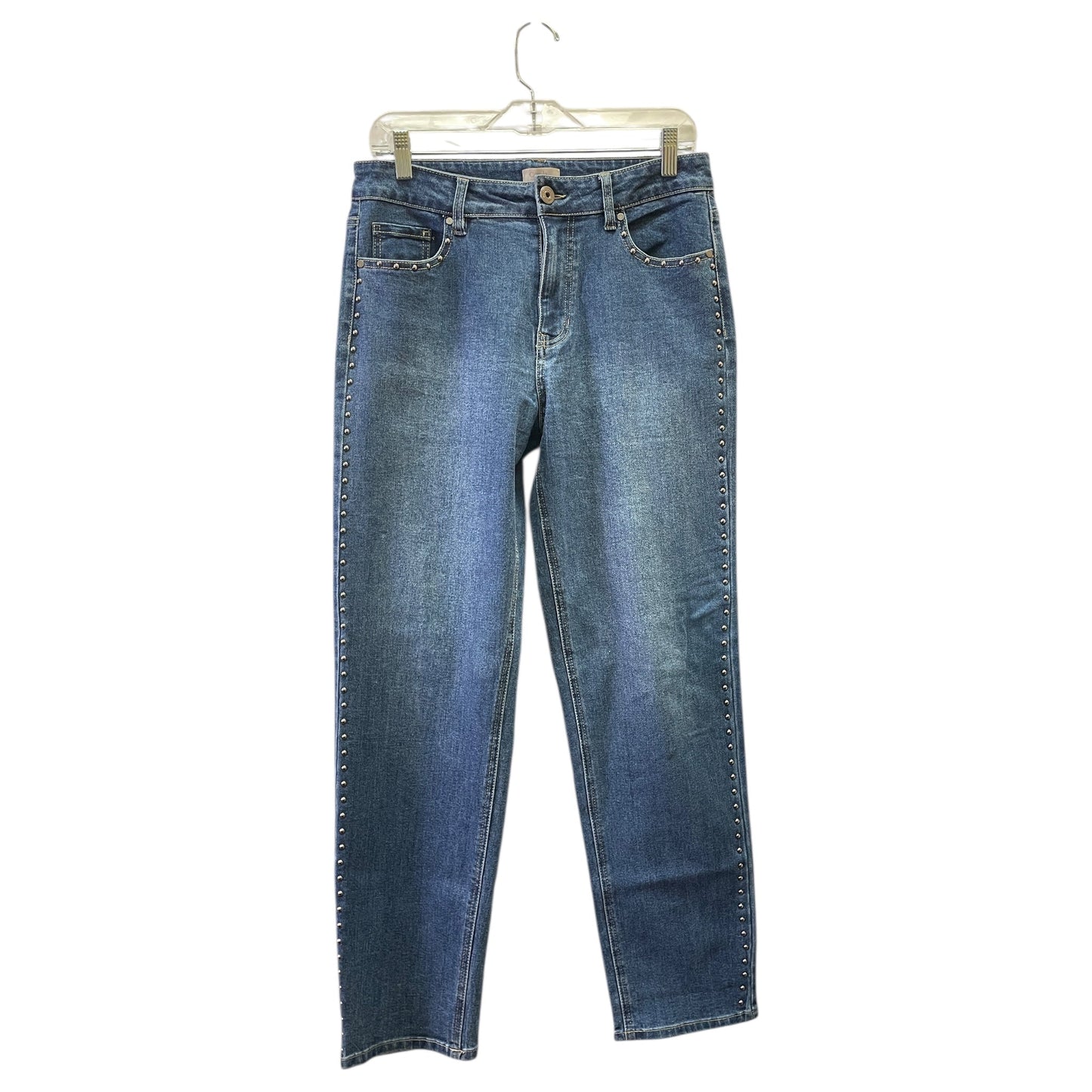 Jeans Straight By CAMELIA COELA In Blue Denim, Size:10