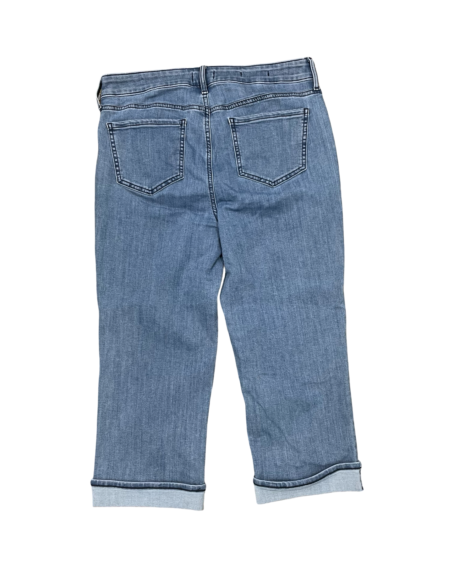 Jeans Cropped By Not Your Daughters Jeans In Blue Denim, Size:10