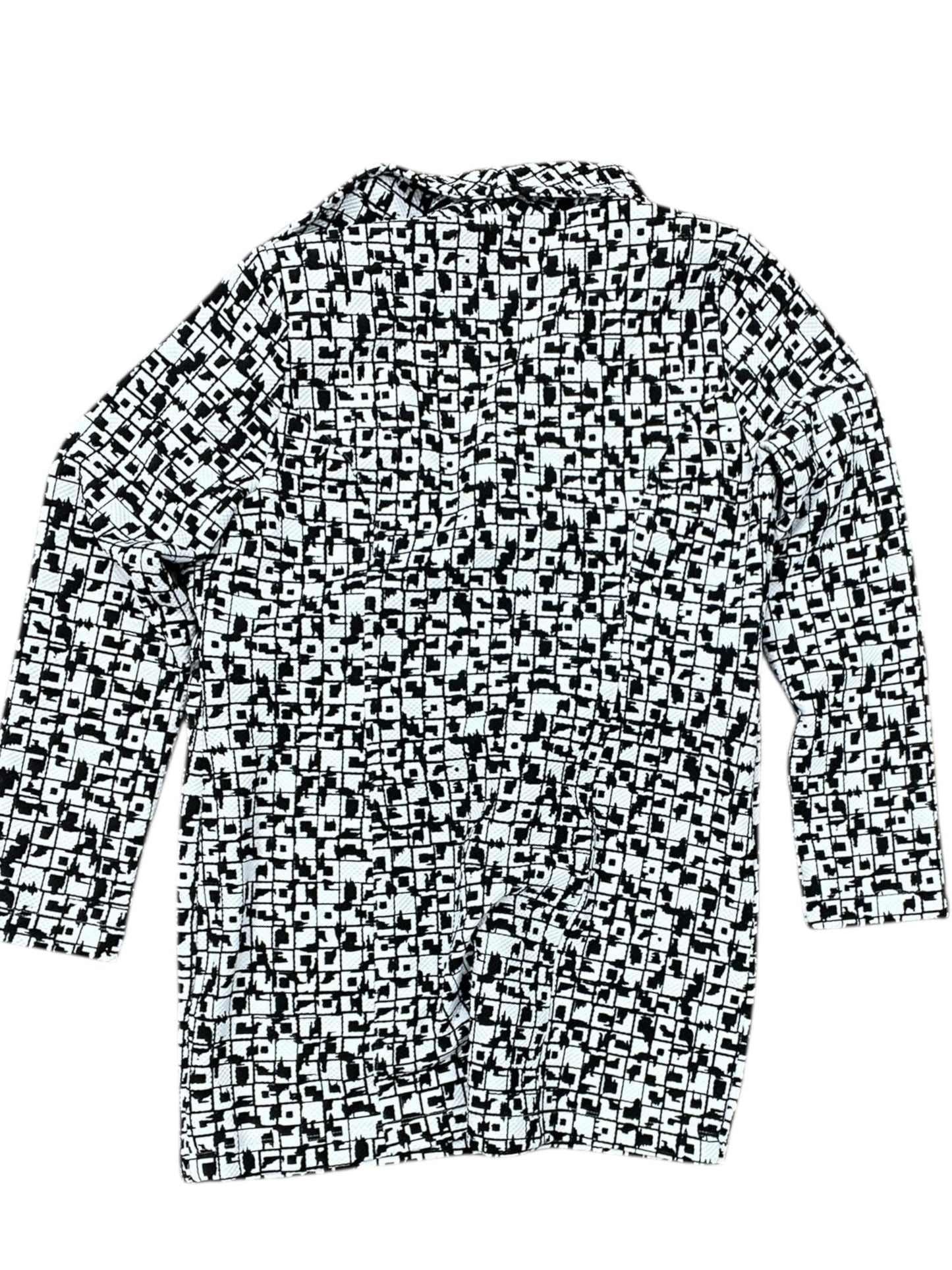 Blazer By Chicos In Black & White, Size:S
