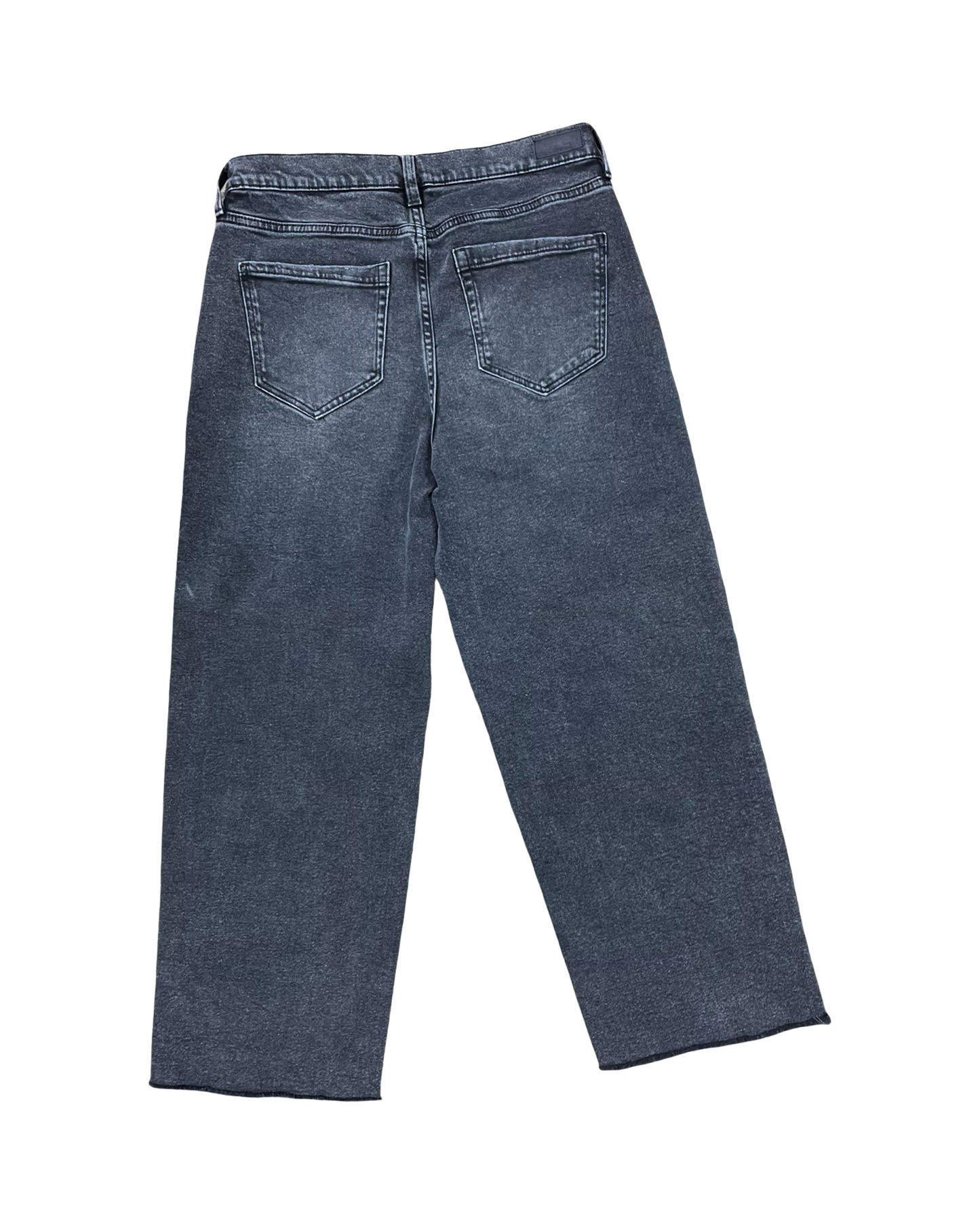 Jeans Wide Leg By Nicole Miller In Black Denim, Size:8