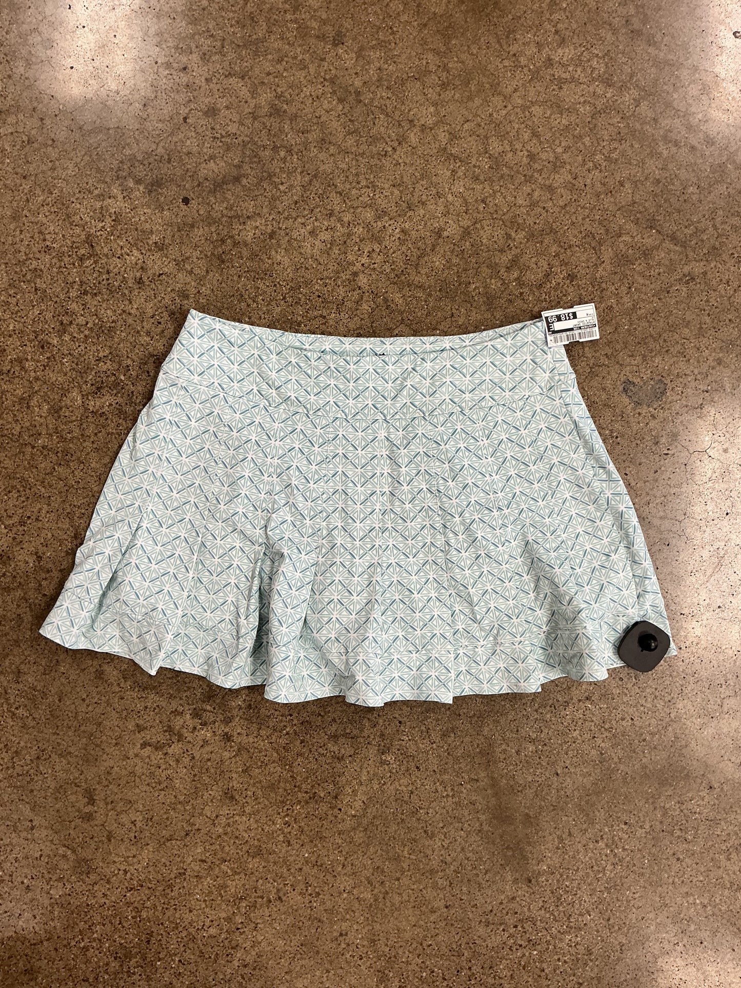 Athletic Skort By Southern Tide In Blue & Green, Size:M