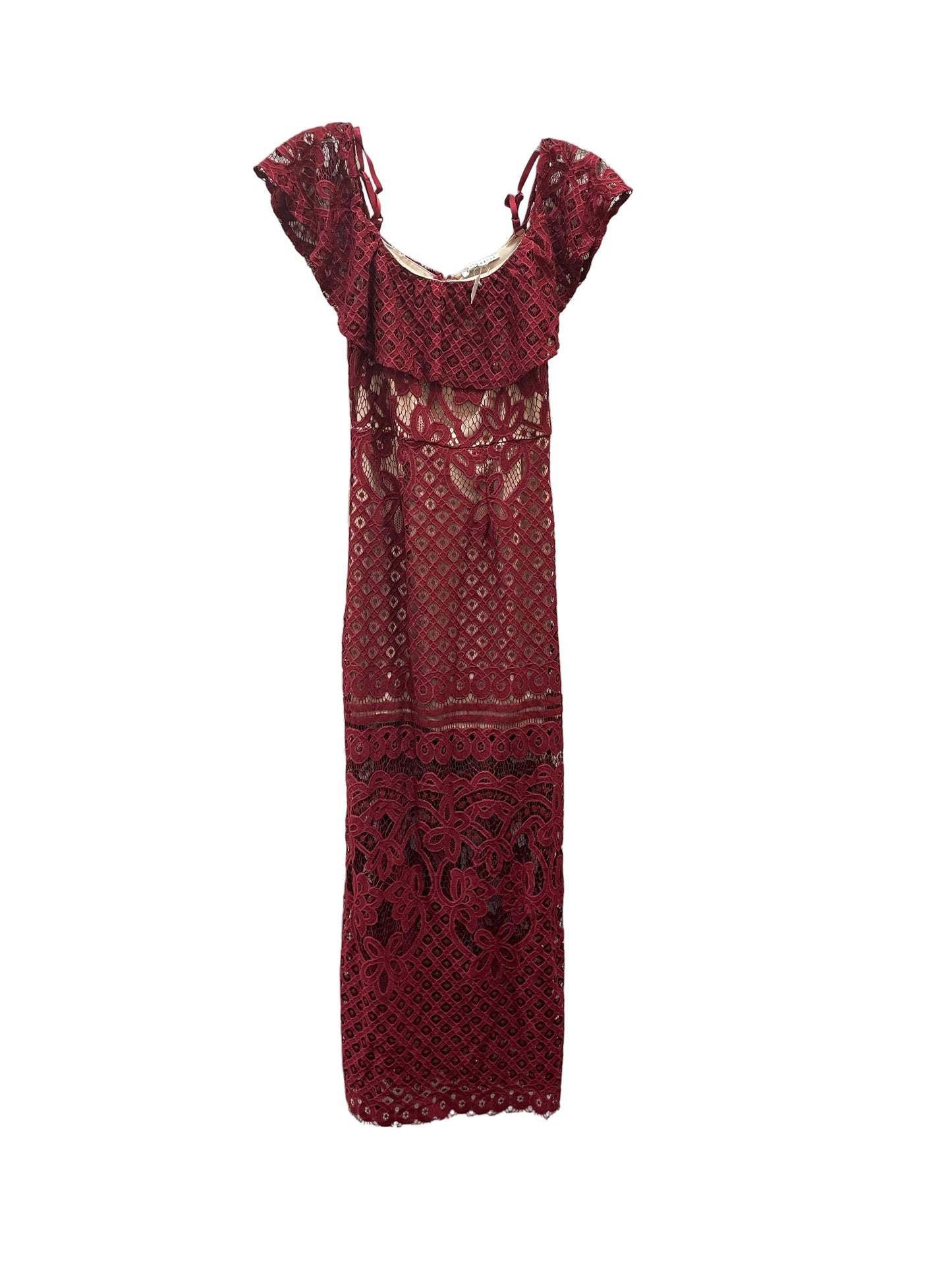 Dress Casual Maxi By Haute Monde In Red, Size:S