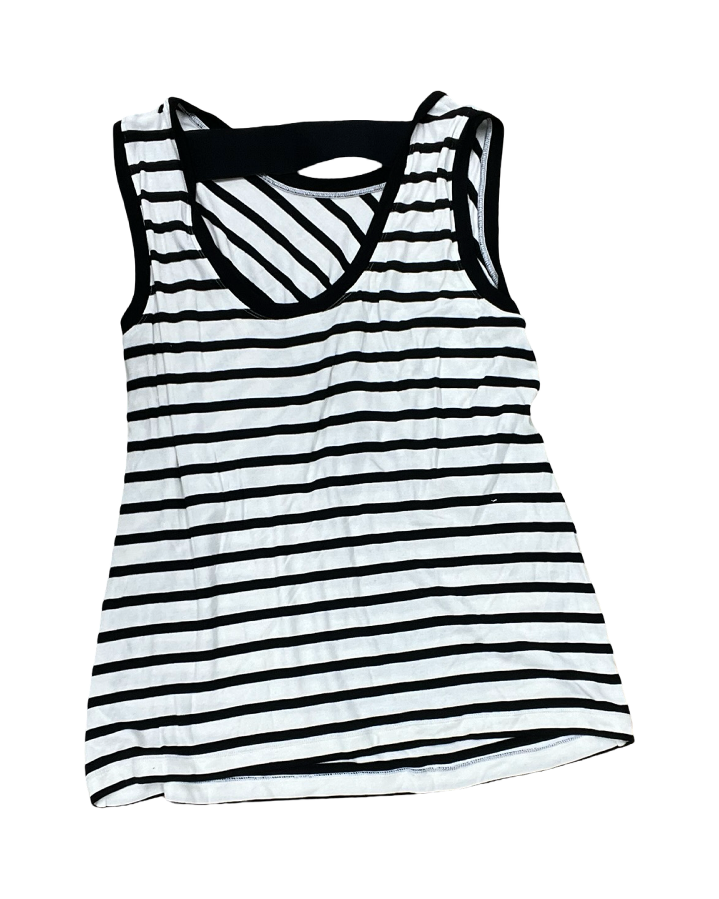 Top Sleeveless By Cabi In Black & Cream, Size:S