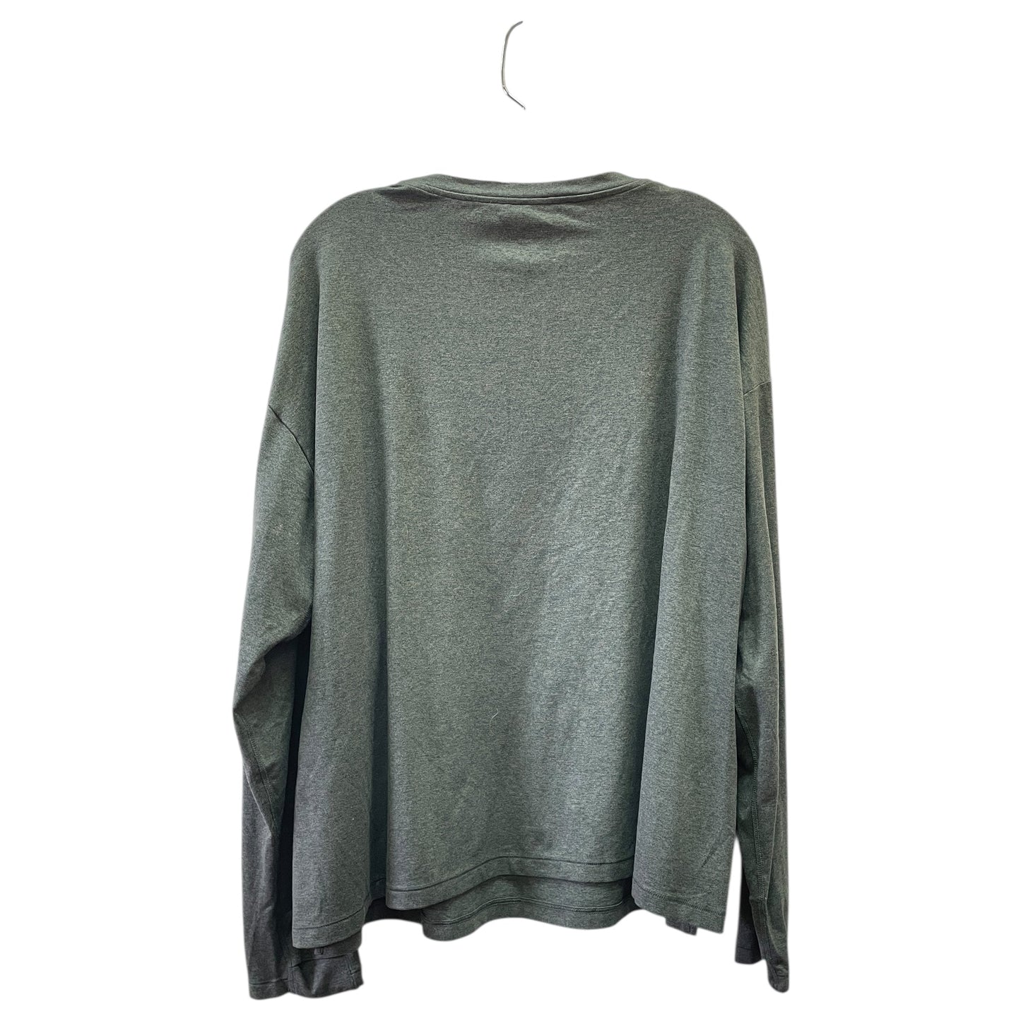 Athletic Top Ls Crewneck By Athleta In Grey, Size:1X