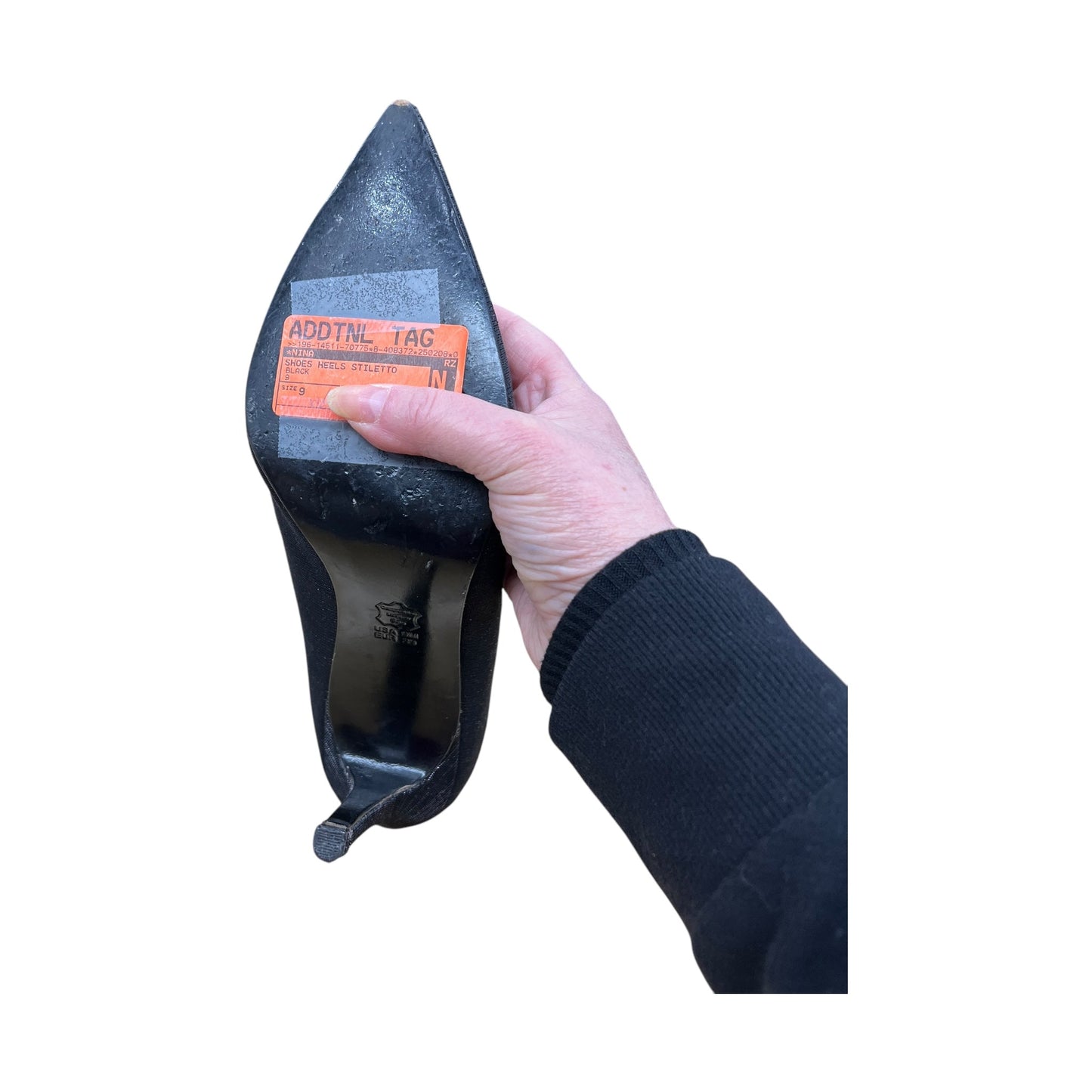 Shoes Heels Stiletto By Nina In Black, Size:9