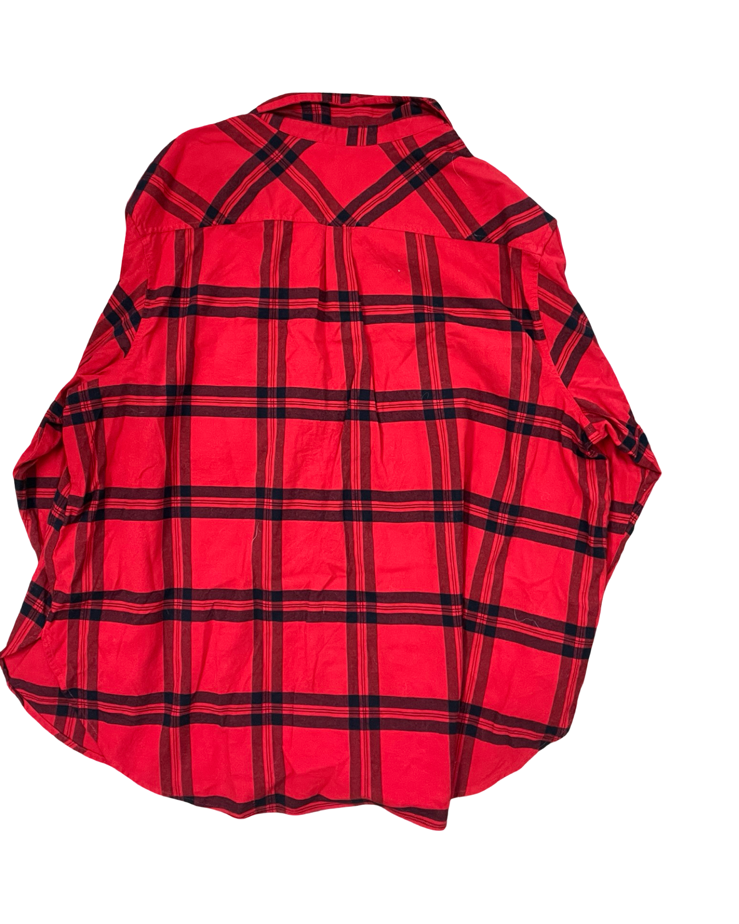 Top Ls By Ava & Viv In Black & Red, Size:3X