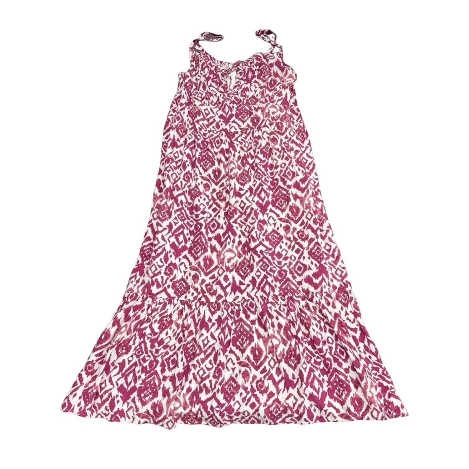 Dress Casual Midi By Lane Bryant In Purple & White, Size: 16