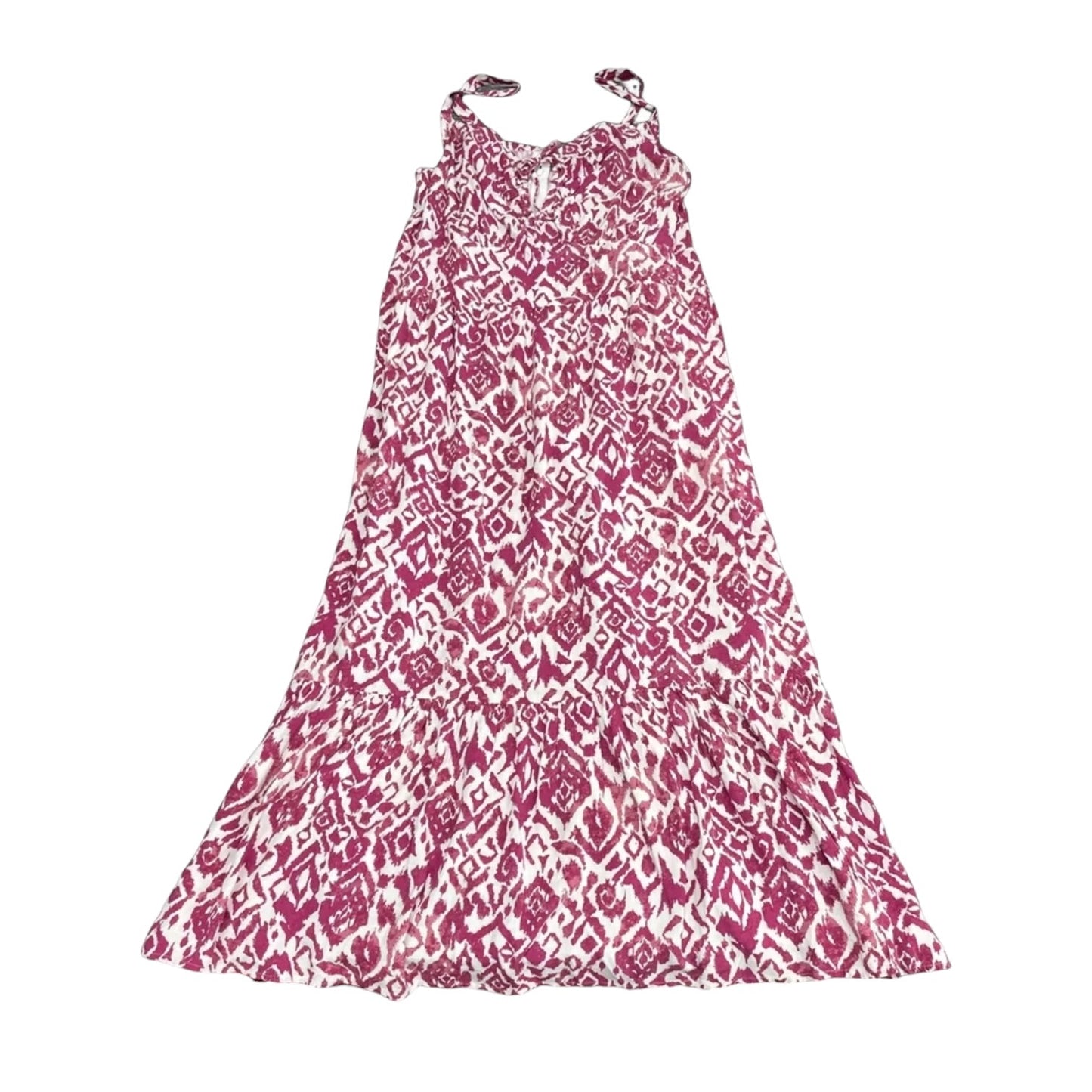 Dress Casual Midi By Lane Bryant In Purple & White, Size: 16