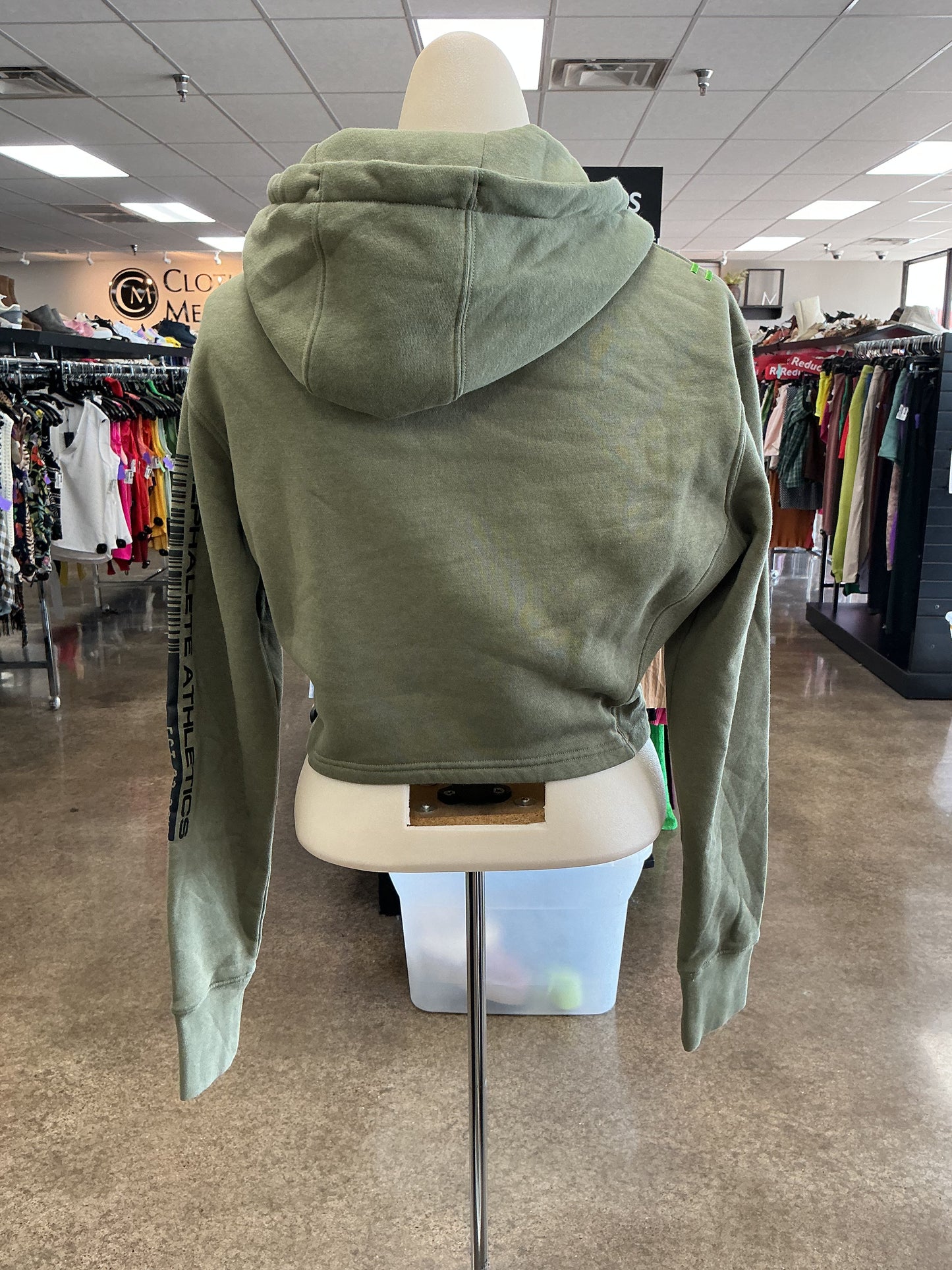 Athletic Sweatshirt Hoodie By Alphalete In Green, Size:S