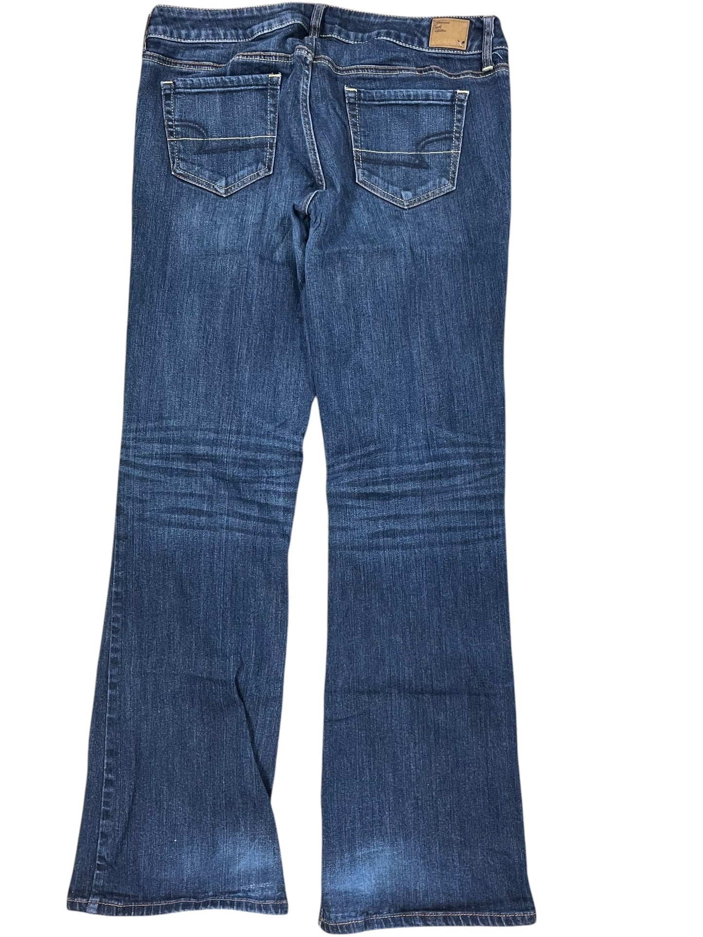 Jeans Boyfriend By American Eagle In Blue Denim, Size:12L