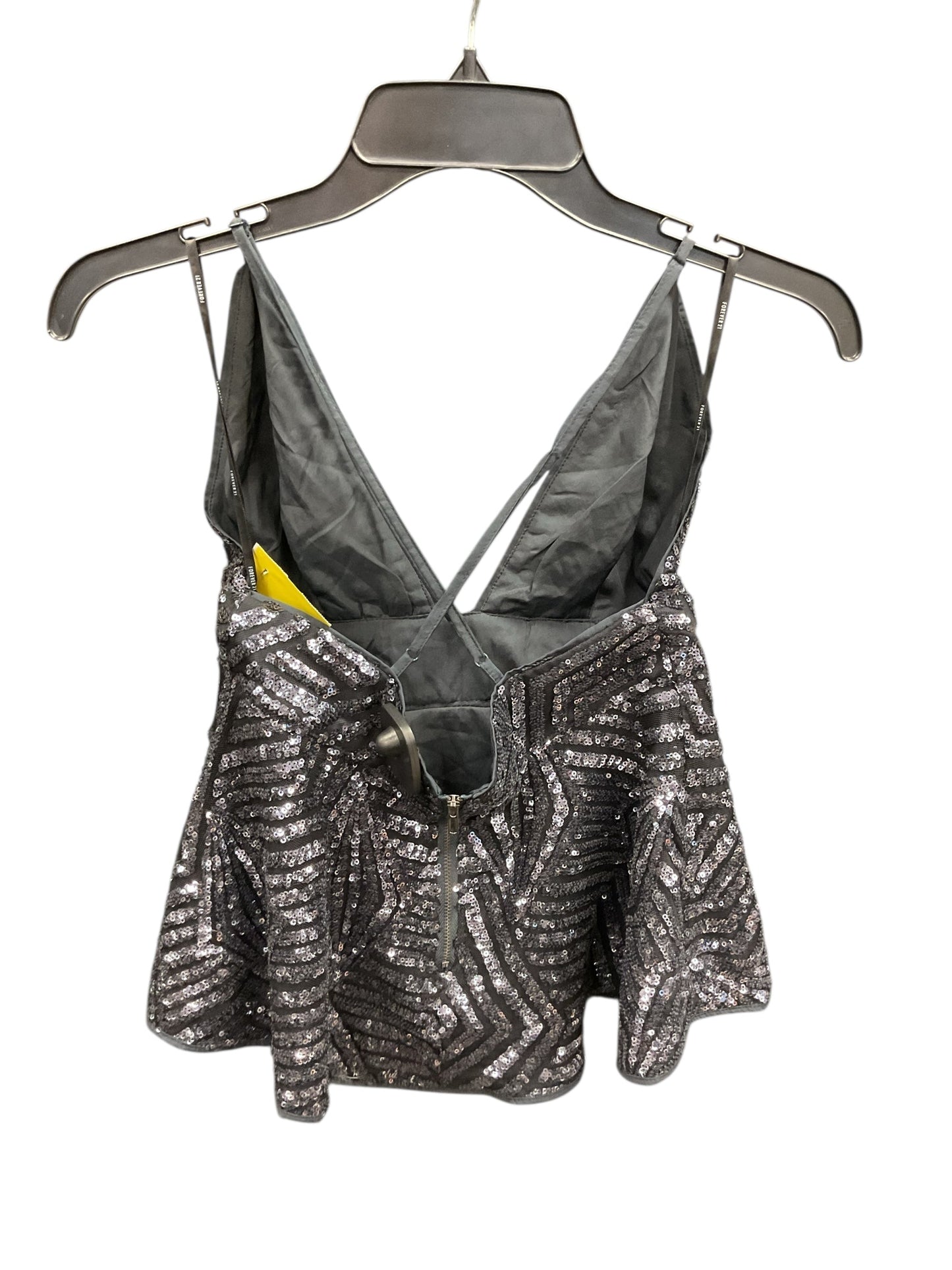 Top Sleeveless By Forever 21 In Black, Size:S