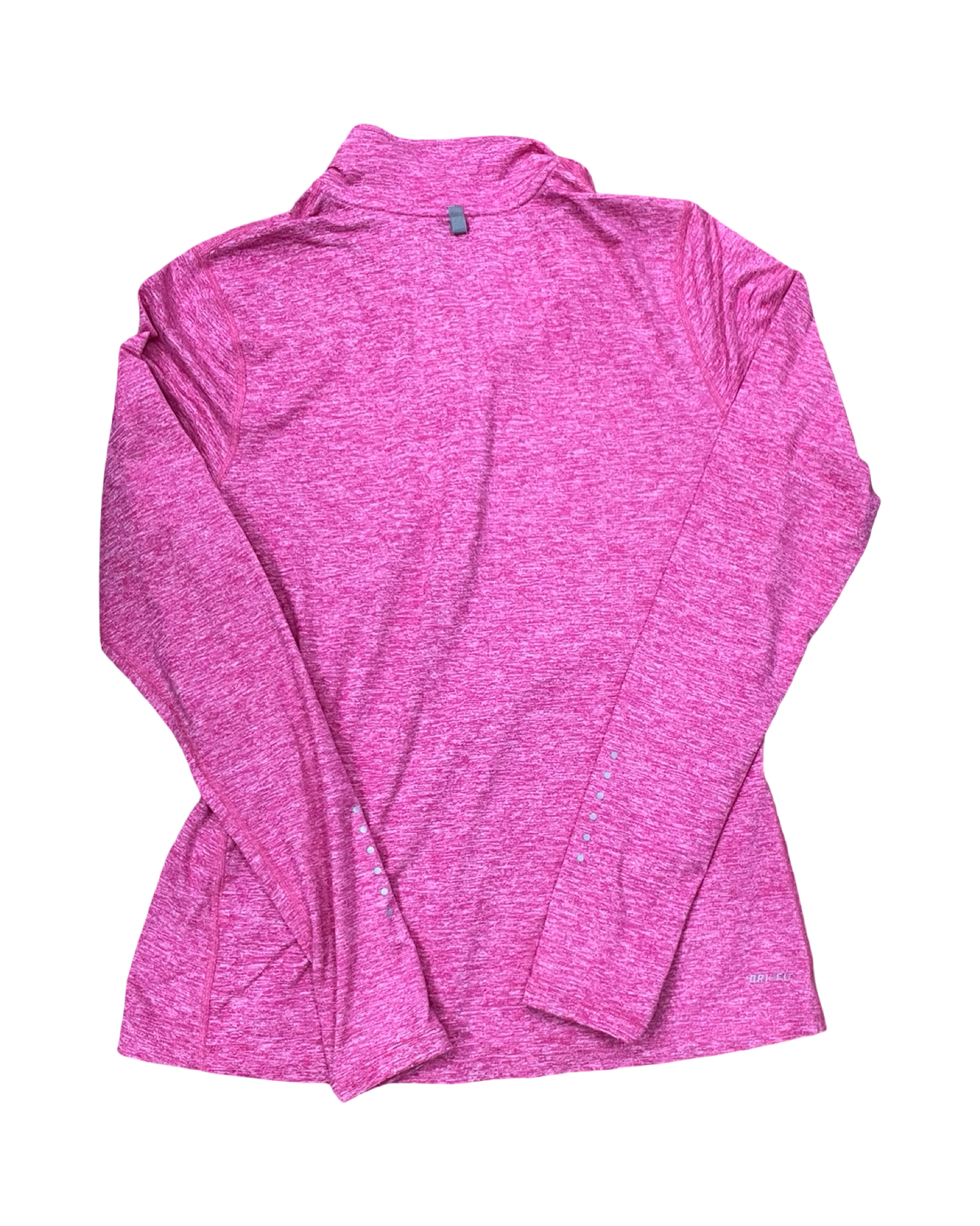 Athletic Top Ls Collar By Nike In Pink, Size:M