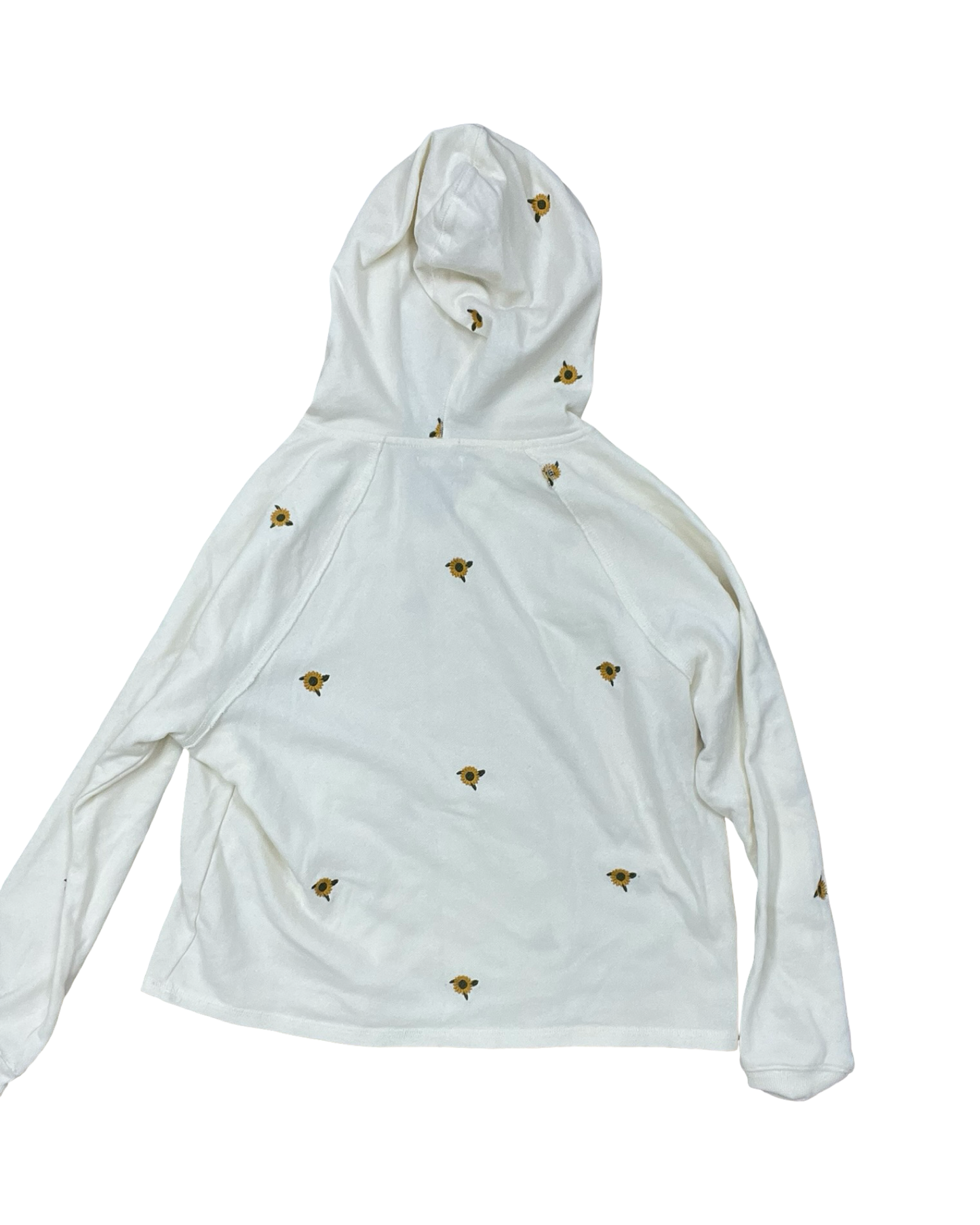 Sweatshirt Hoodie By Maurices In Cream, Size:M