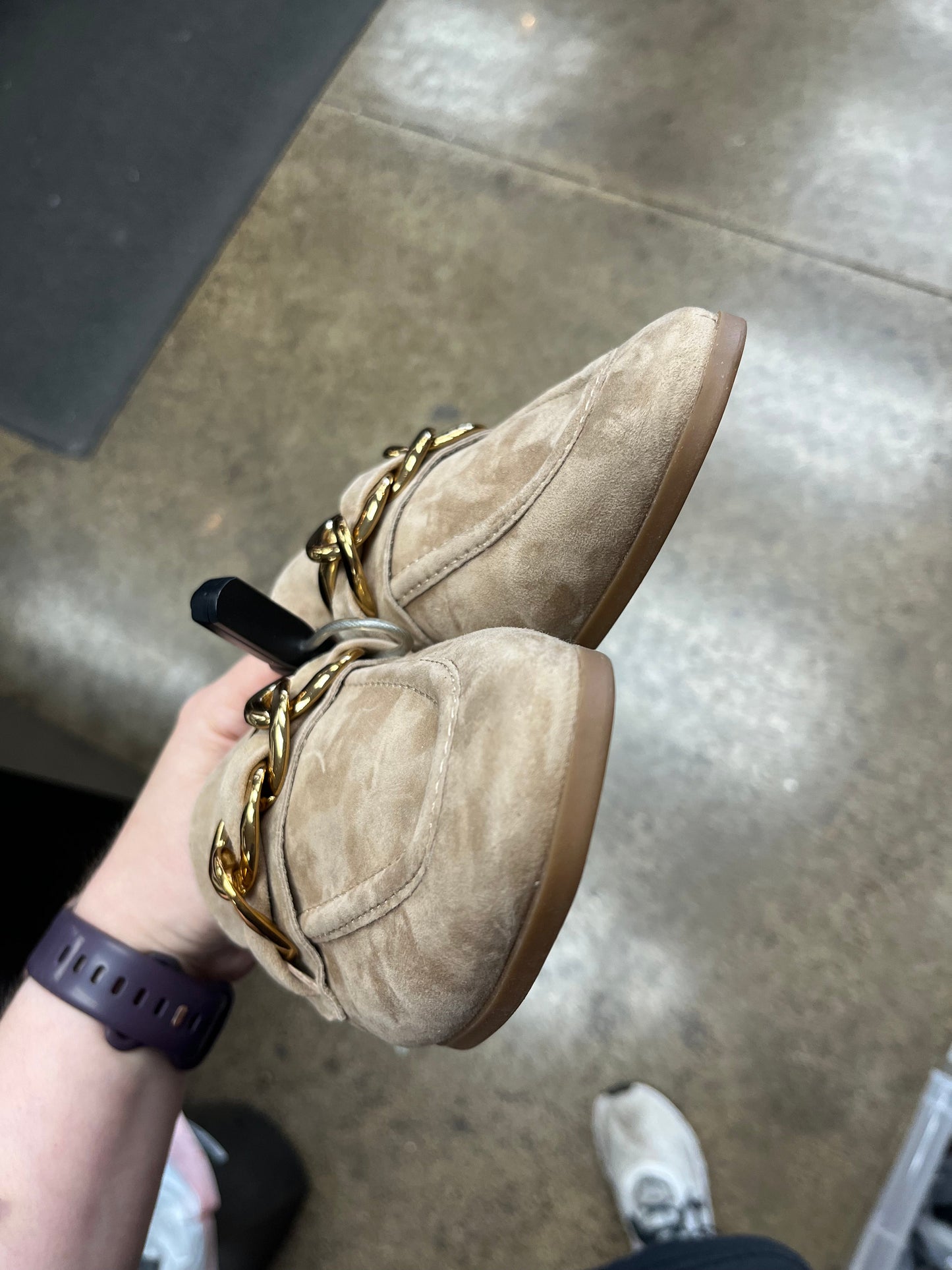 Shoes Flats By Steve Madden In Gold & Tan, Size:9