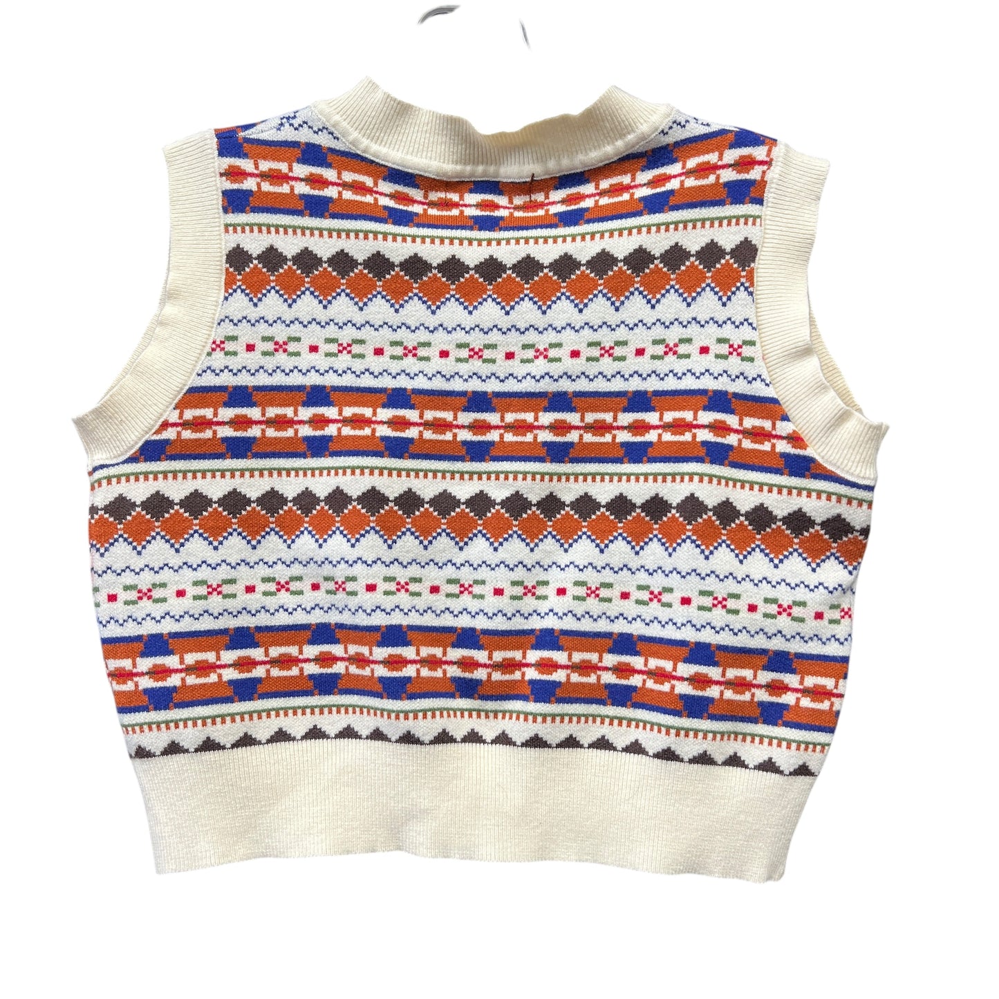 Vest Sweater By Shein In Cream, Size:L