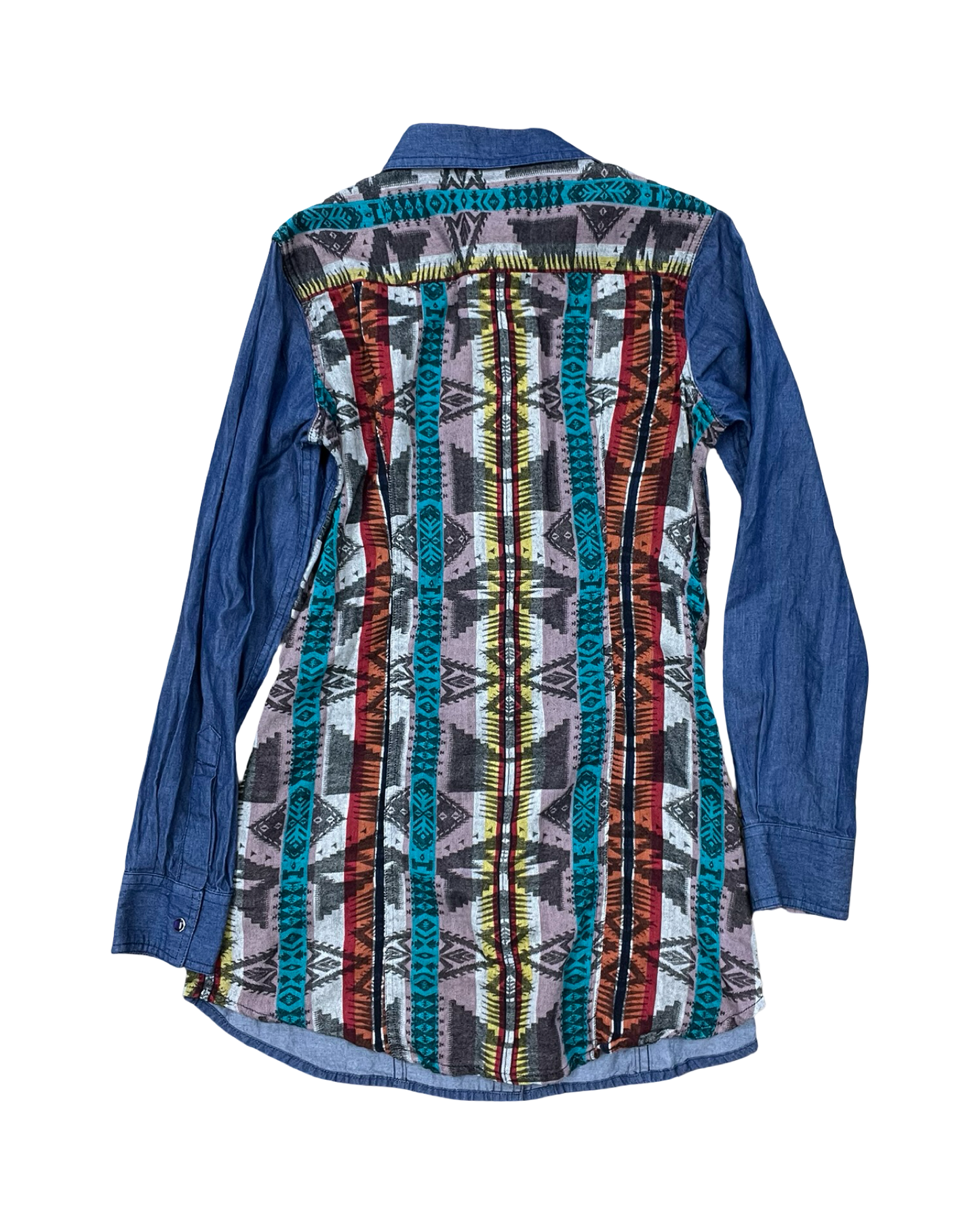Blouse Ls By Crazy Train In Blue, Size:S