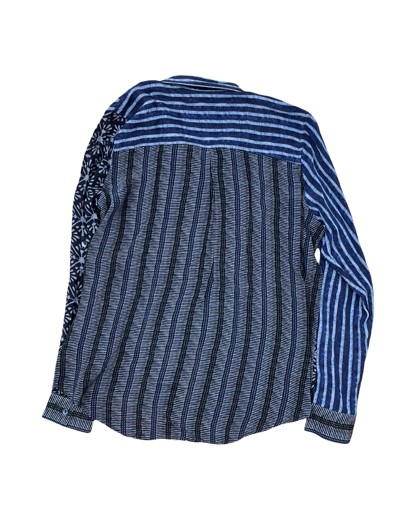 Blouse Ls By Apny In Blue, Size:M