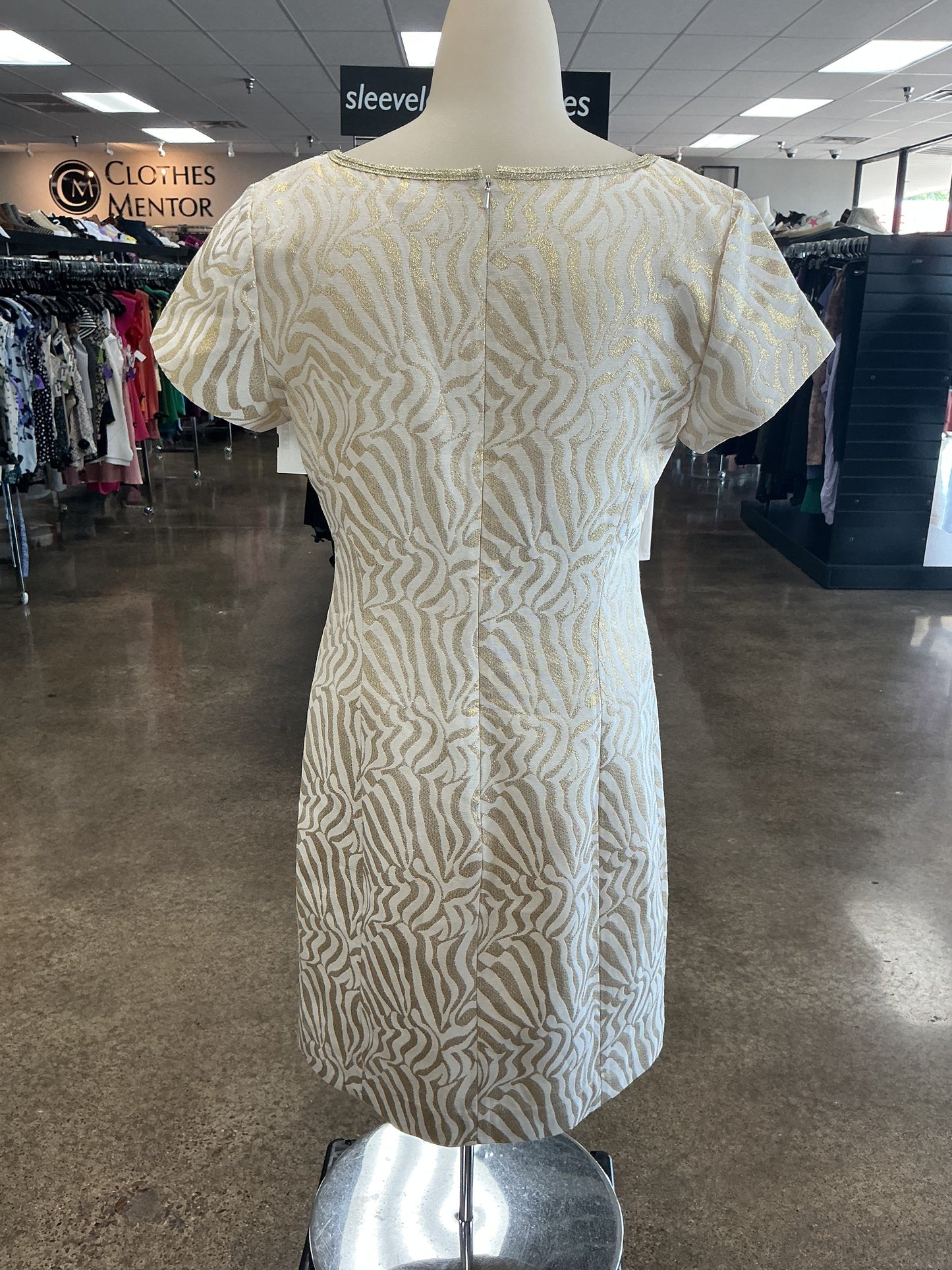Dress Designer By Lilly Pulitzer In Gold, Size:6