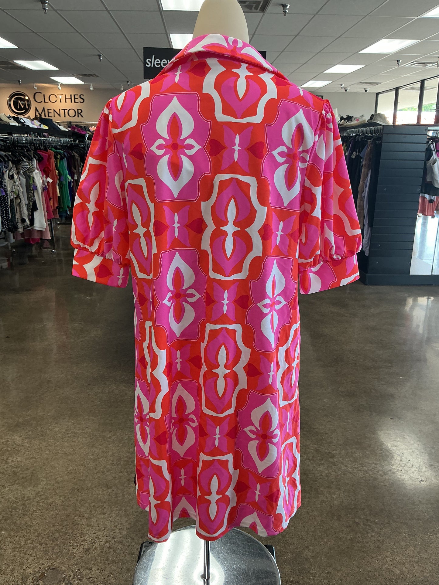 Dress Casual Short By Jude Connally In Pink & Red, Size:S