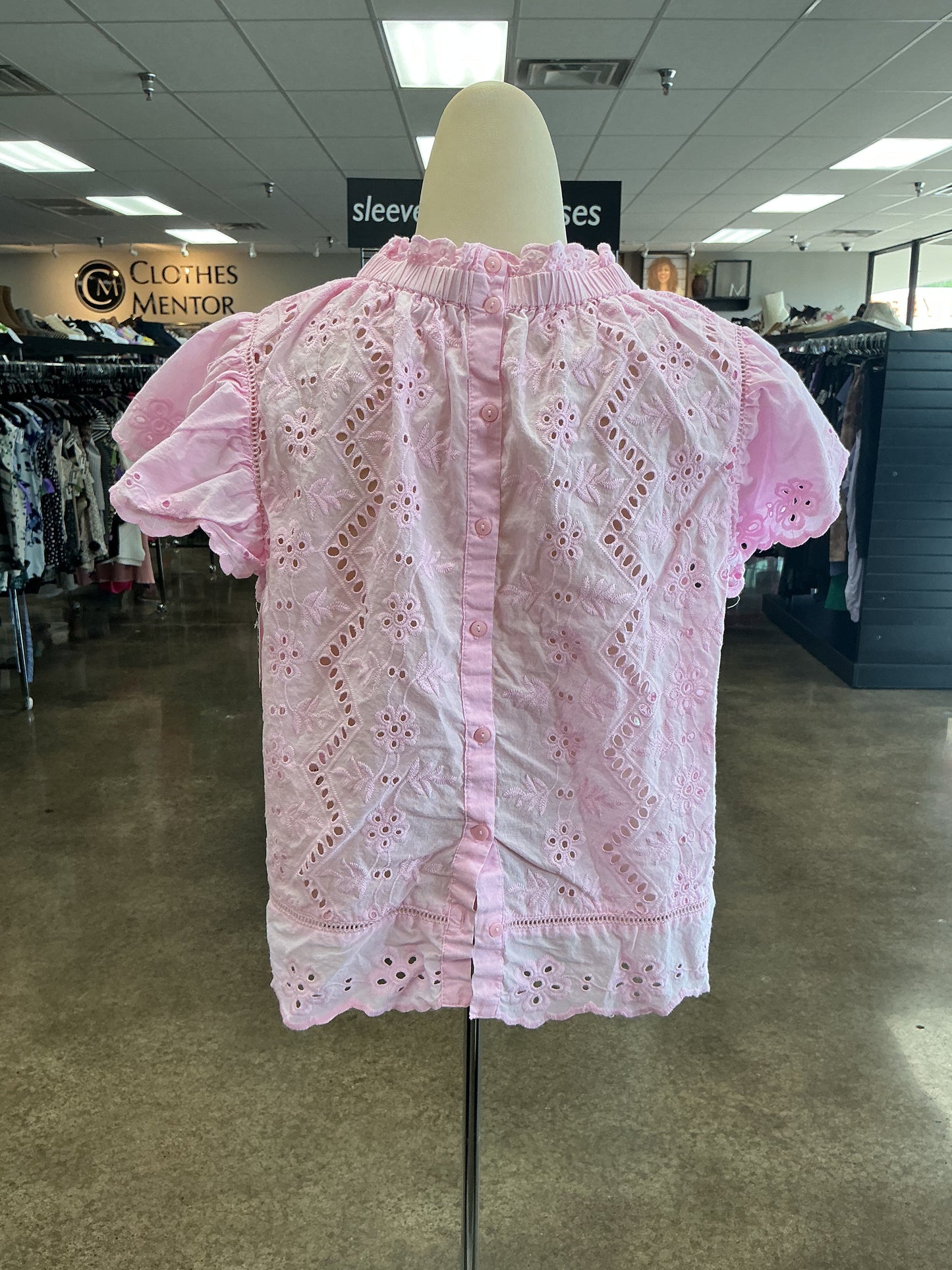 Top Ss By Clothes Mentor In Pink, Size:L