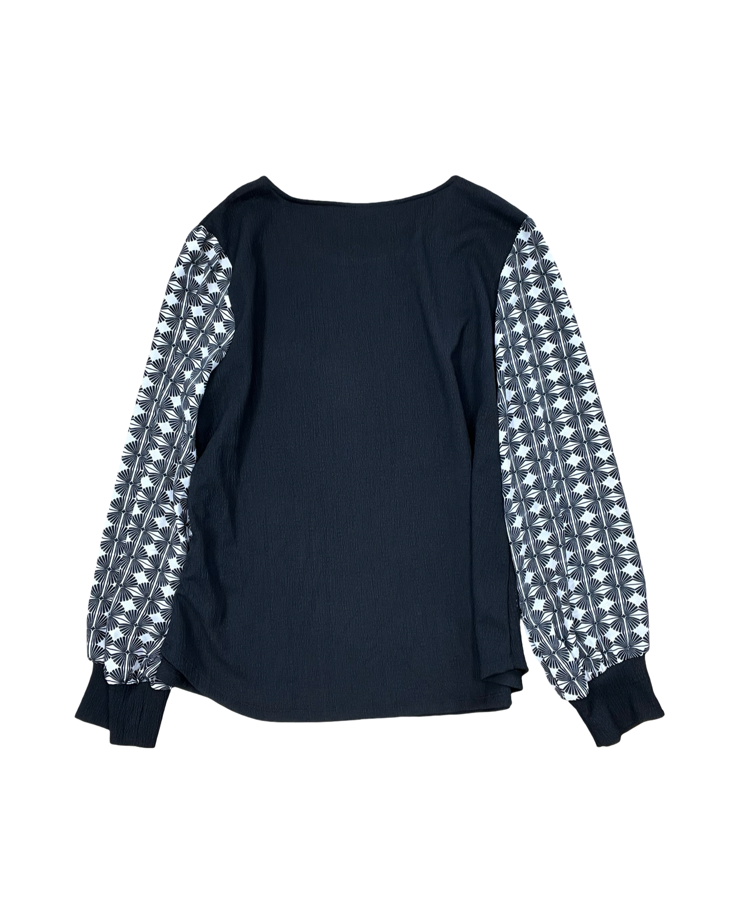 Top Ls By Emaline In Black & White, Size:Xl