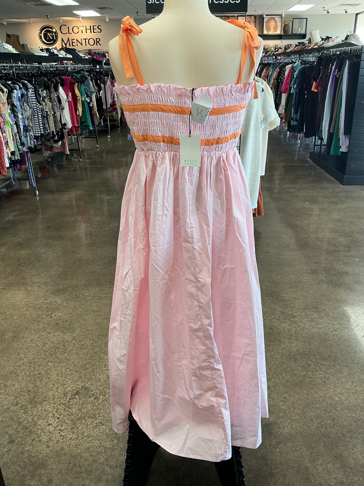 Dress Casual Maxi By Mable In Orange & Pink, Size:M