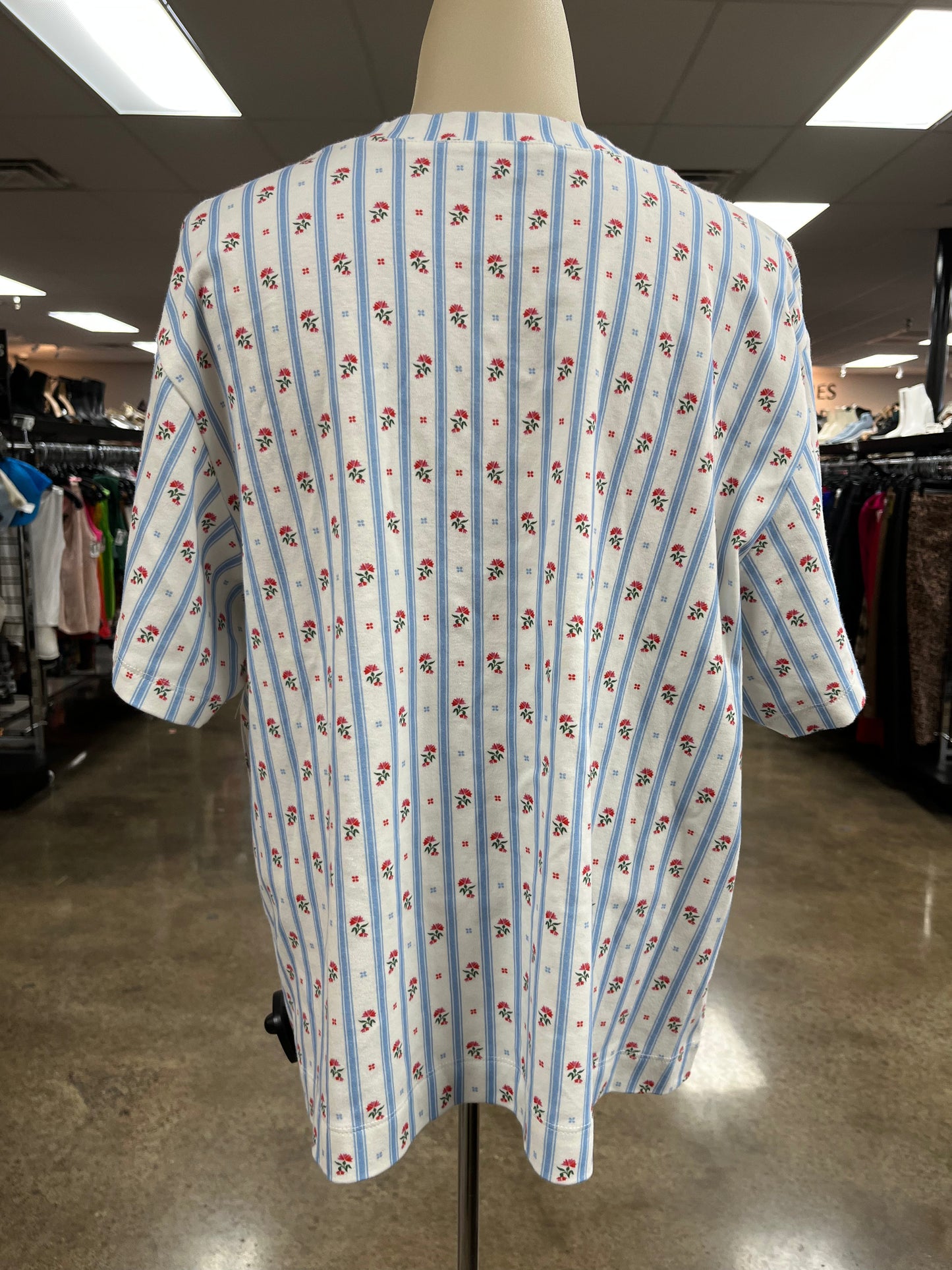 Top Ss By Cma In Blue & White, Size:M