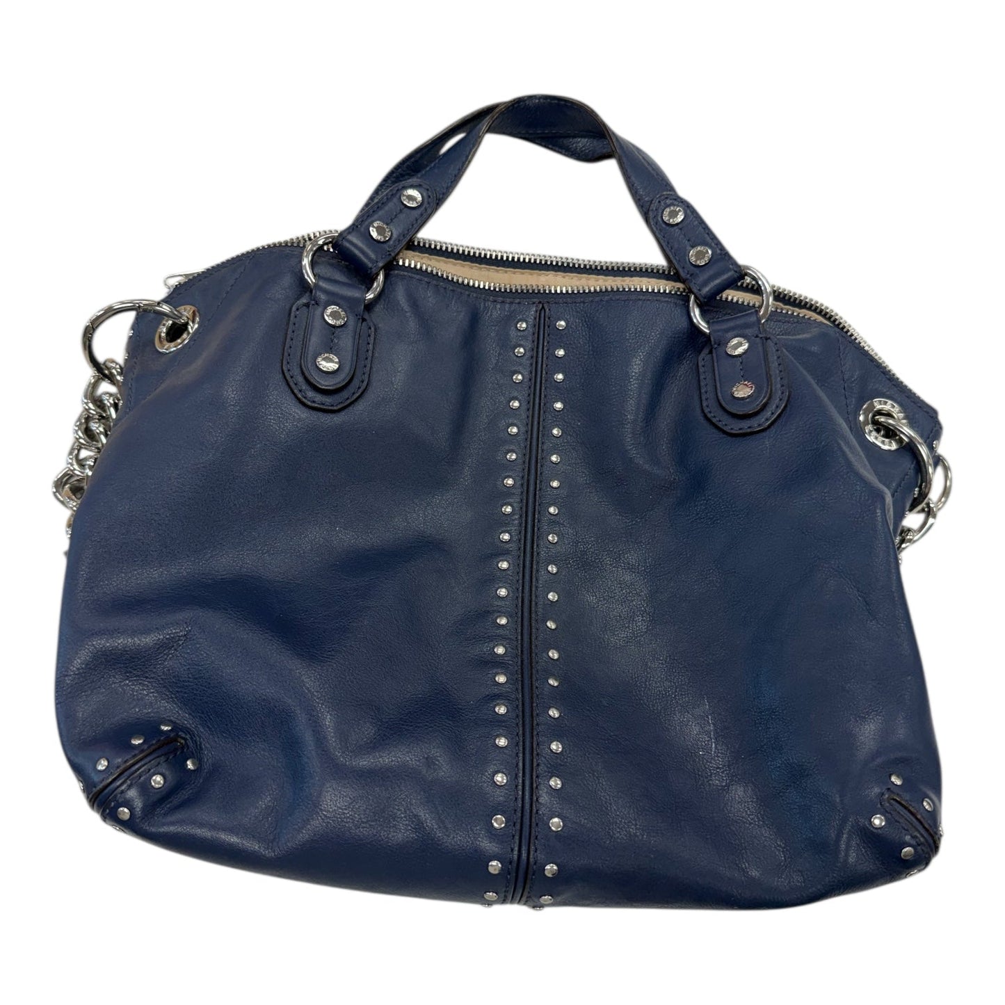 Handbag Designer By Michael Kors In Blue, Size:Large