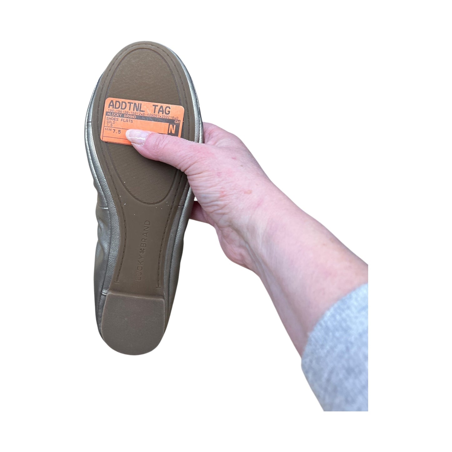 SHOES FLATS by LUCKY BRAND In GOLD, Size: 7.5