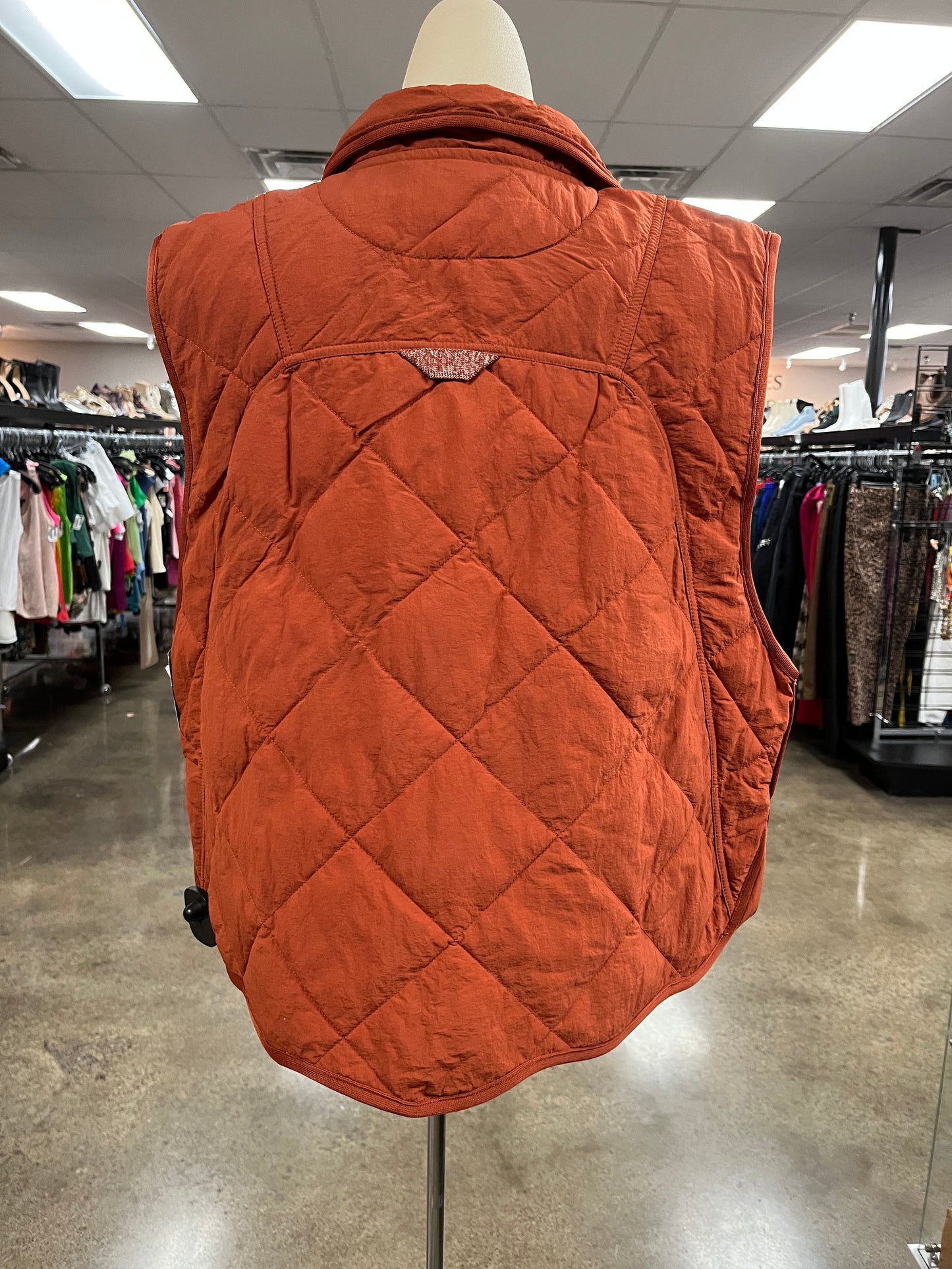 Vest Other By Free People In Orange, Size:L