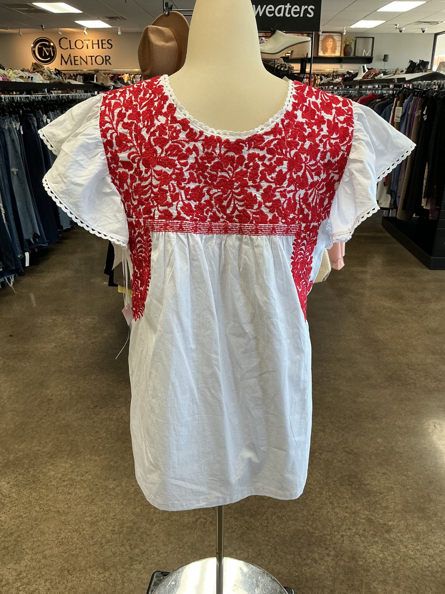 Top Ss By J.Marie In Red & White, Size:S