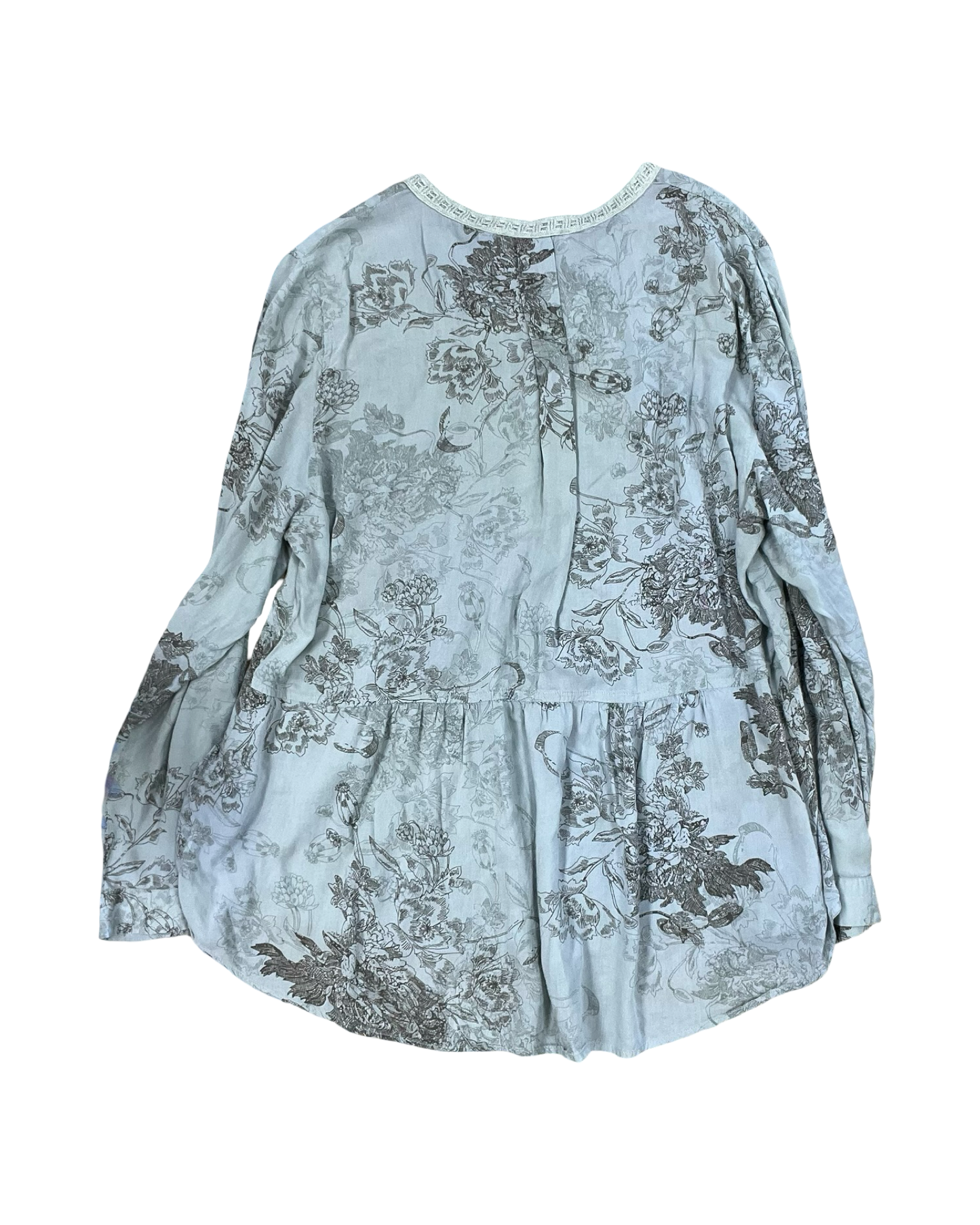 Top Ls By Vintage America In Blue & Brown, Size:L