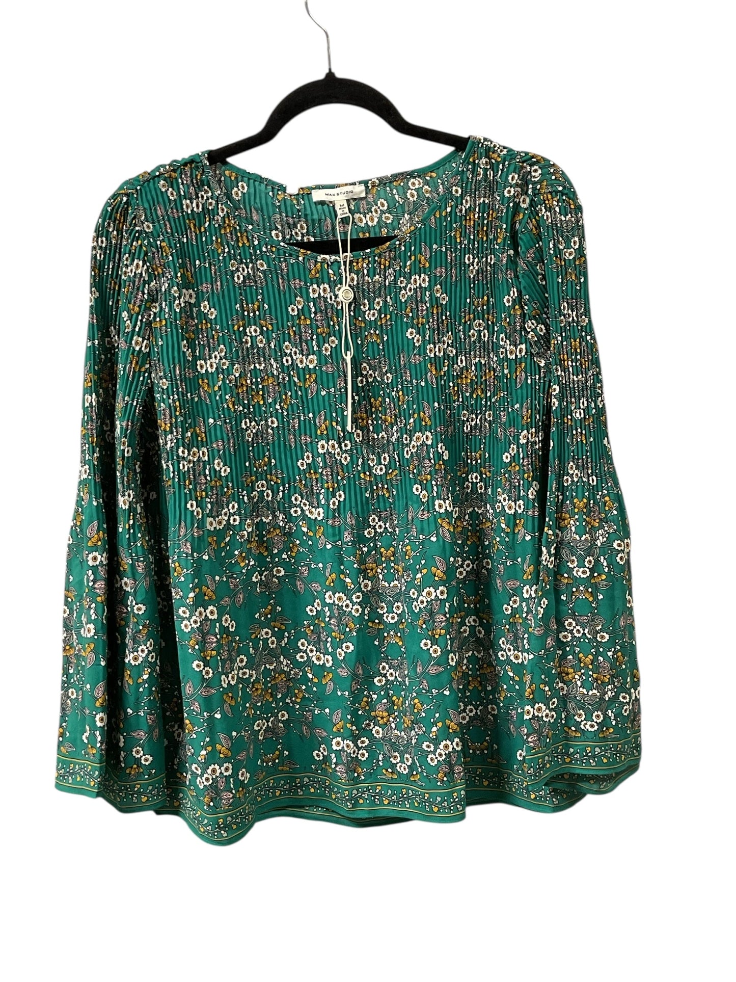 Top Ls By Max Studio In Green, Size:M