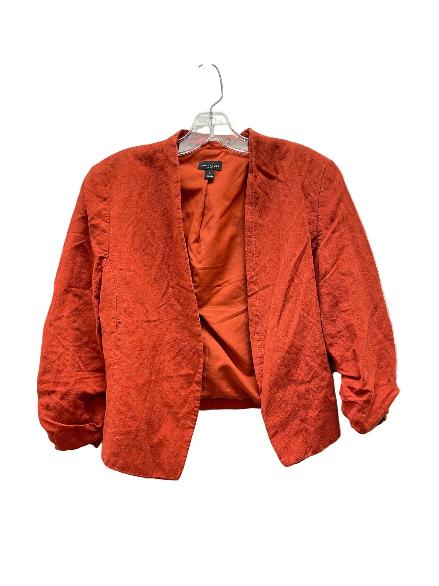Blazer By Ann Taylor In Orange, Size:L