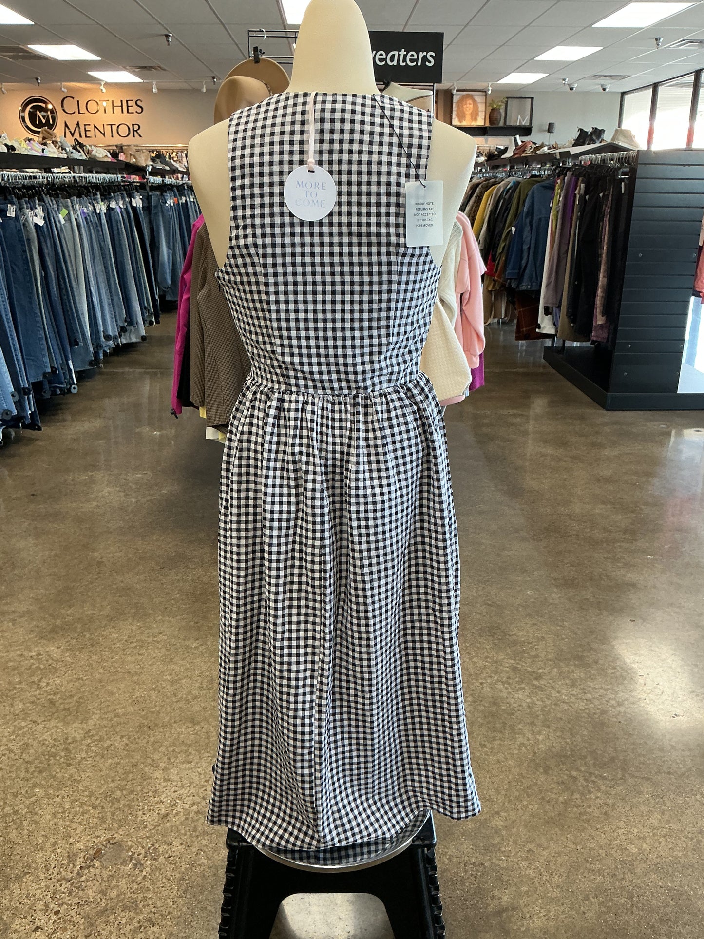 Dress Casual Midi By Cmc In Black & White, Size:Xs