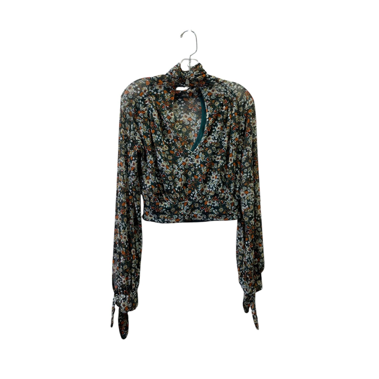 Top Ls By Free People In Green & Orange, Size:Xs
