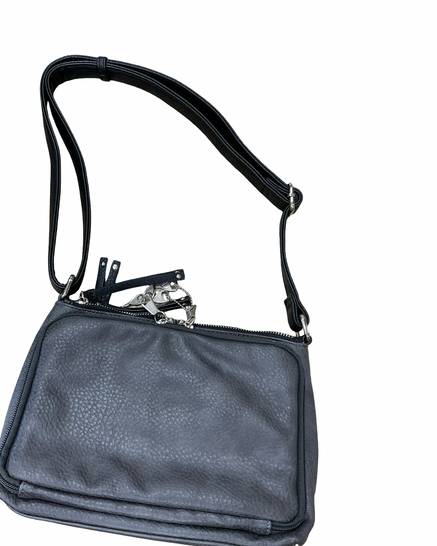Handbag By Clothes Mentor In Grey, Size:Medium