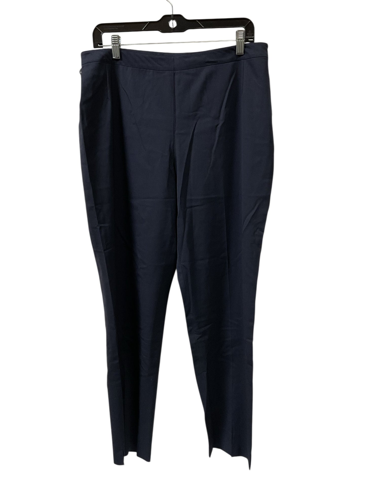 Pants Designer By Lafayette 148 In Navy, Size:14