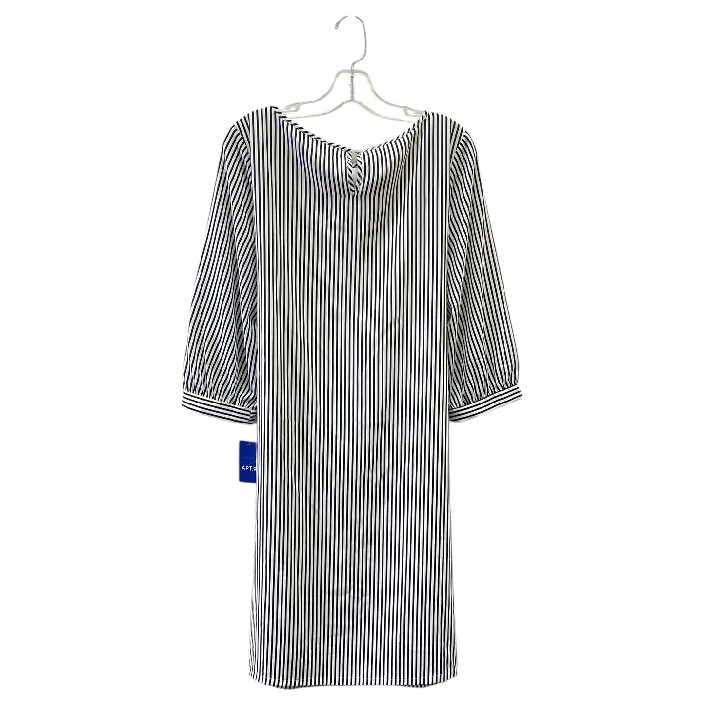 Dress Casual Maxi By Apt 9 In Black & White, Size:L