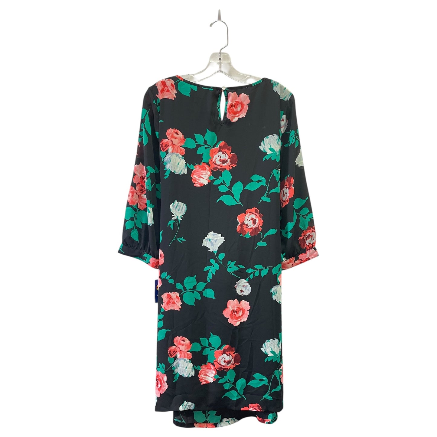 Dress Casual Maxi By Apt 9 In Black & Pink, Size:L