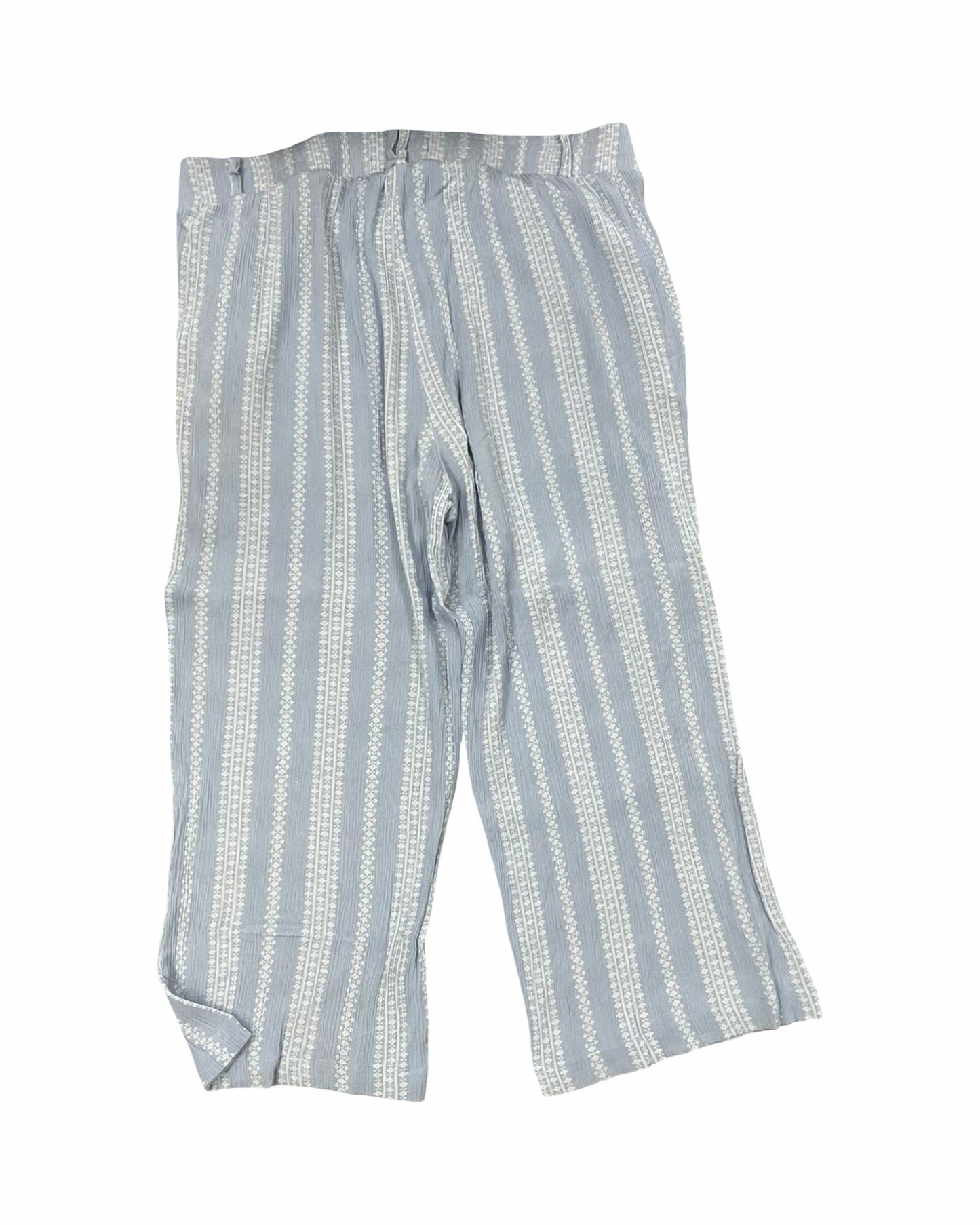 Pants Linen By Torrid In Blue & White, Size:1X