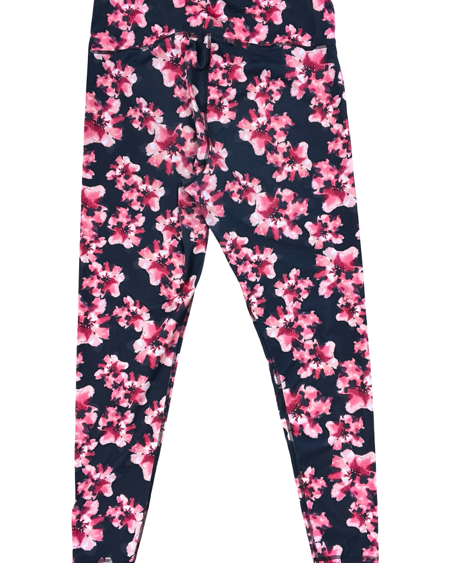Athletic Leggings By Old Navy In Grey & Pink, Size:1X