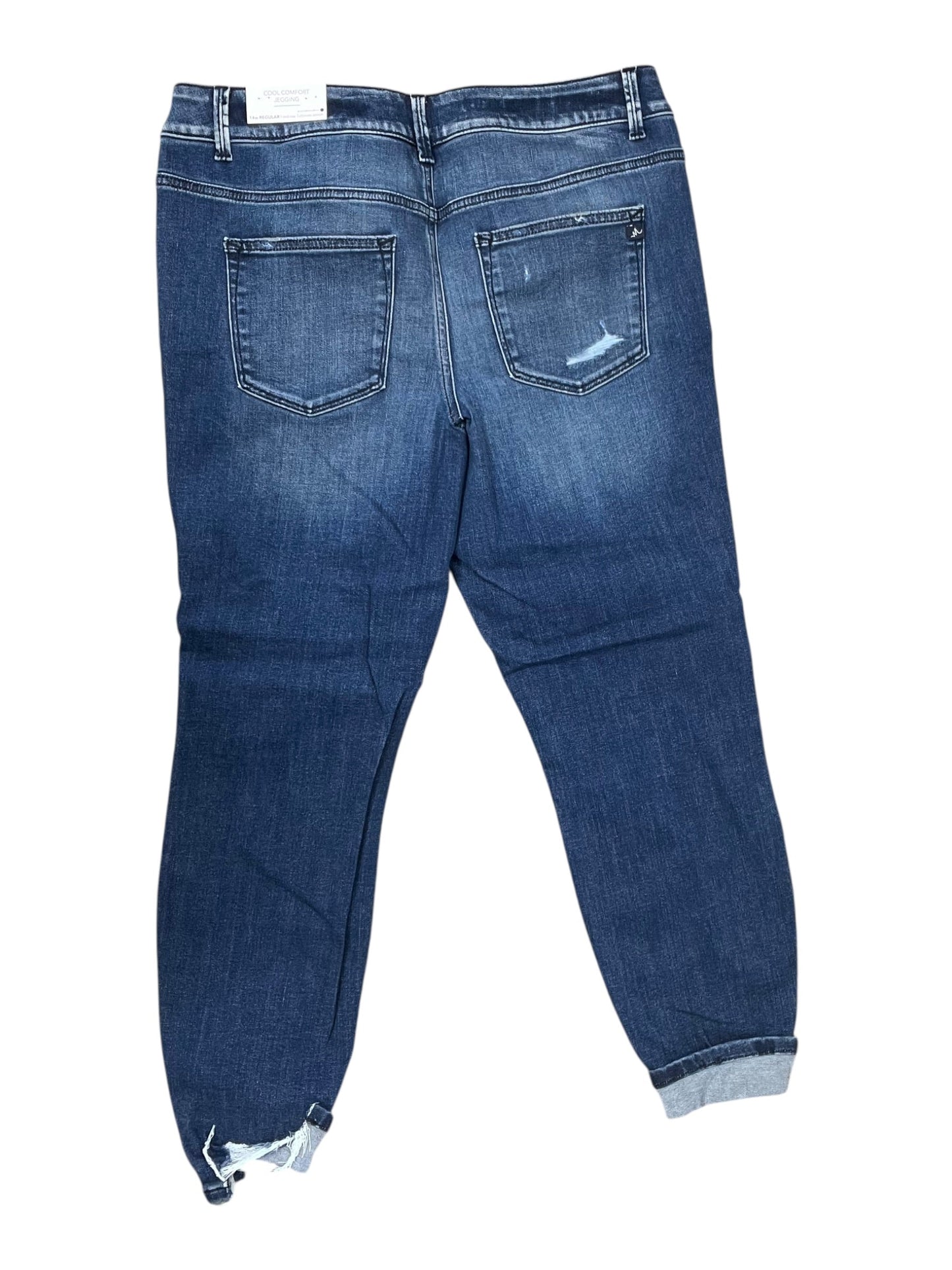 Jeans Skinny By Maurices In Blue Denim, Size:14