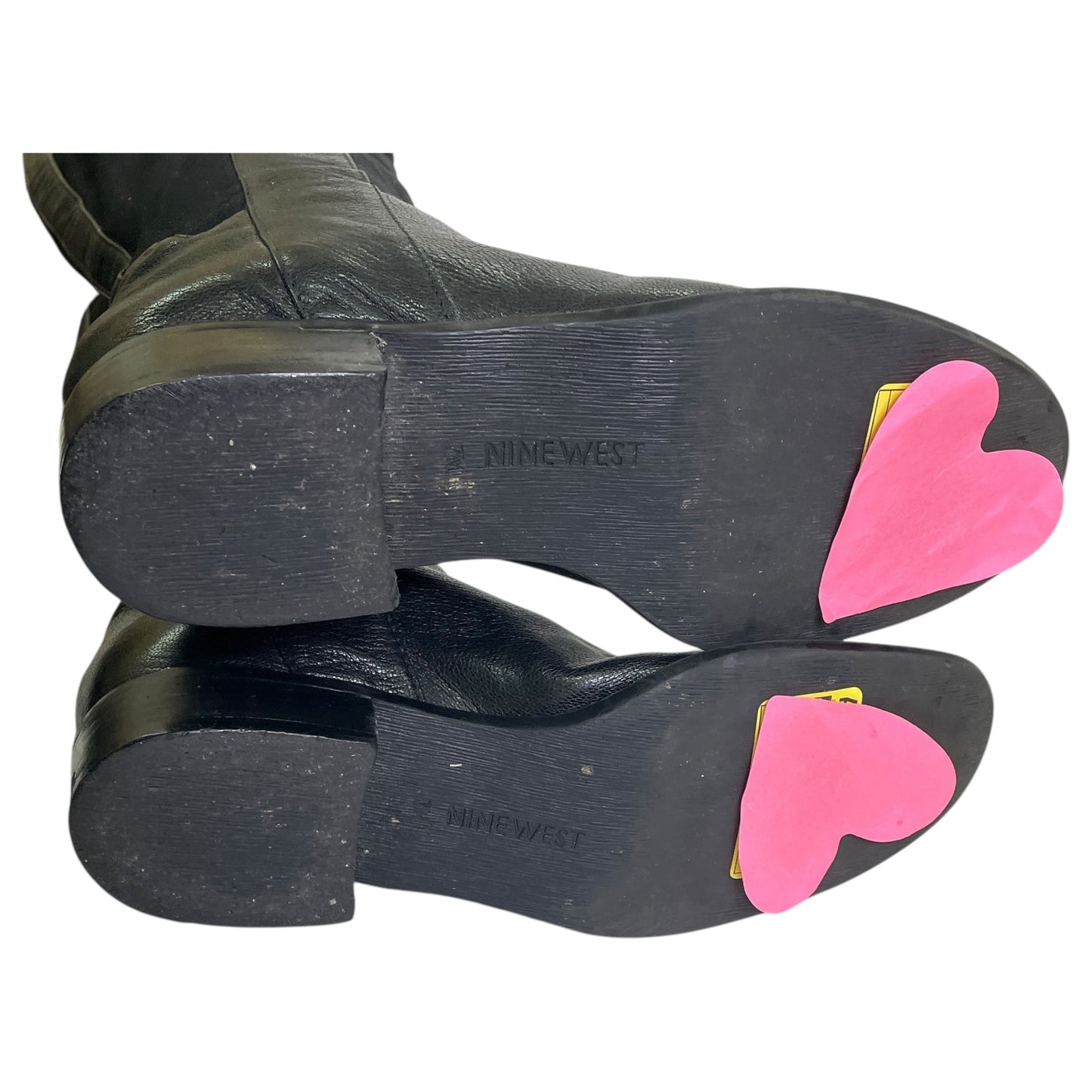 Boots Knee Flats By Nine West In Black, Size:7