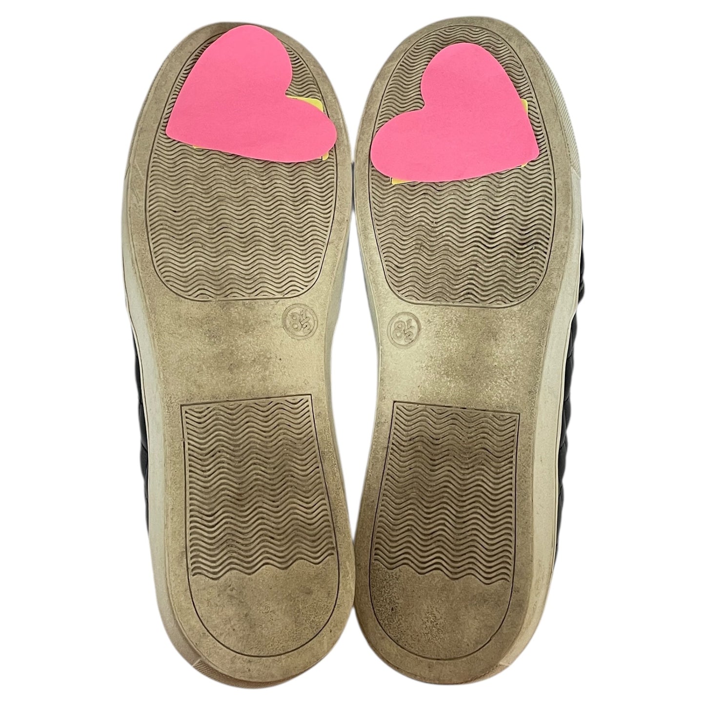 Shoes Flats By Authentic In Black & White, Size:8.5